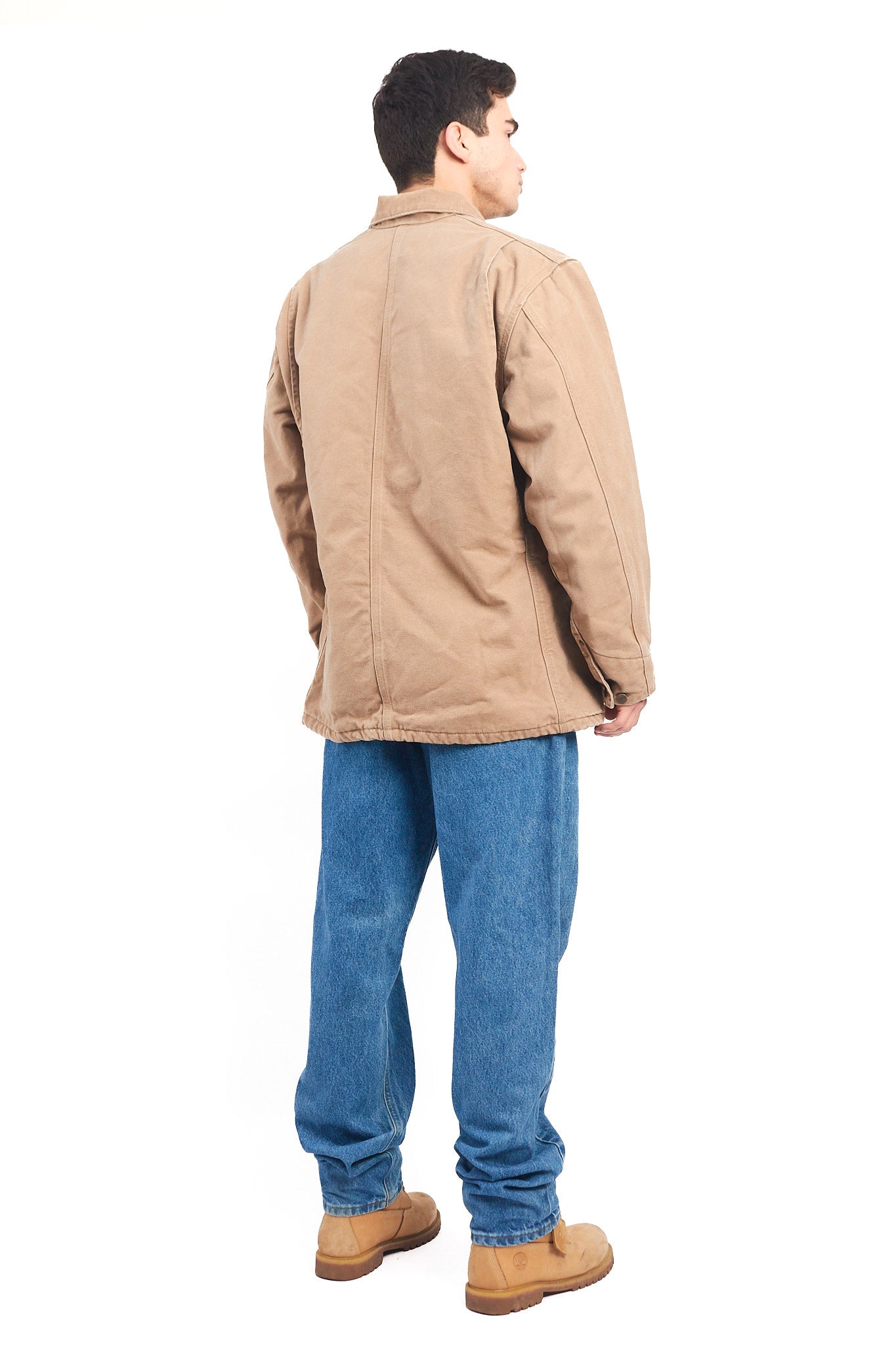 Vintage Carhartt Wheat Michigan Chore Coat (L)