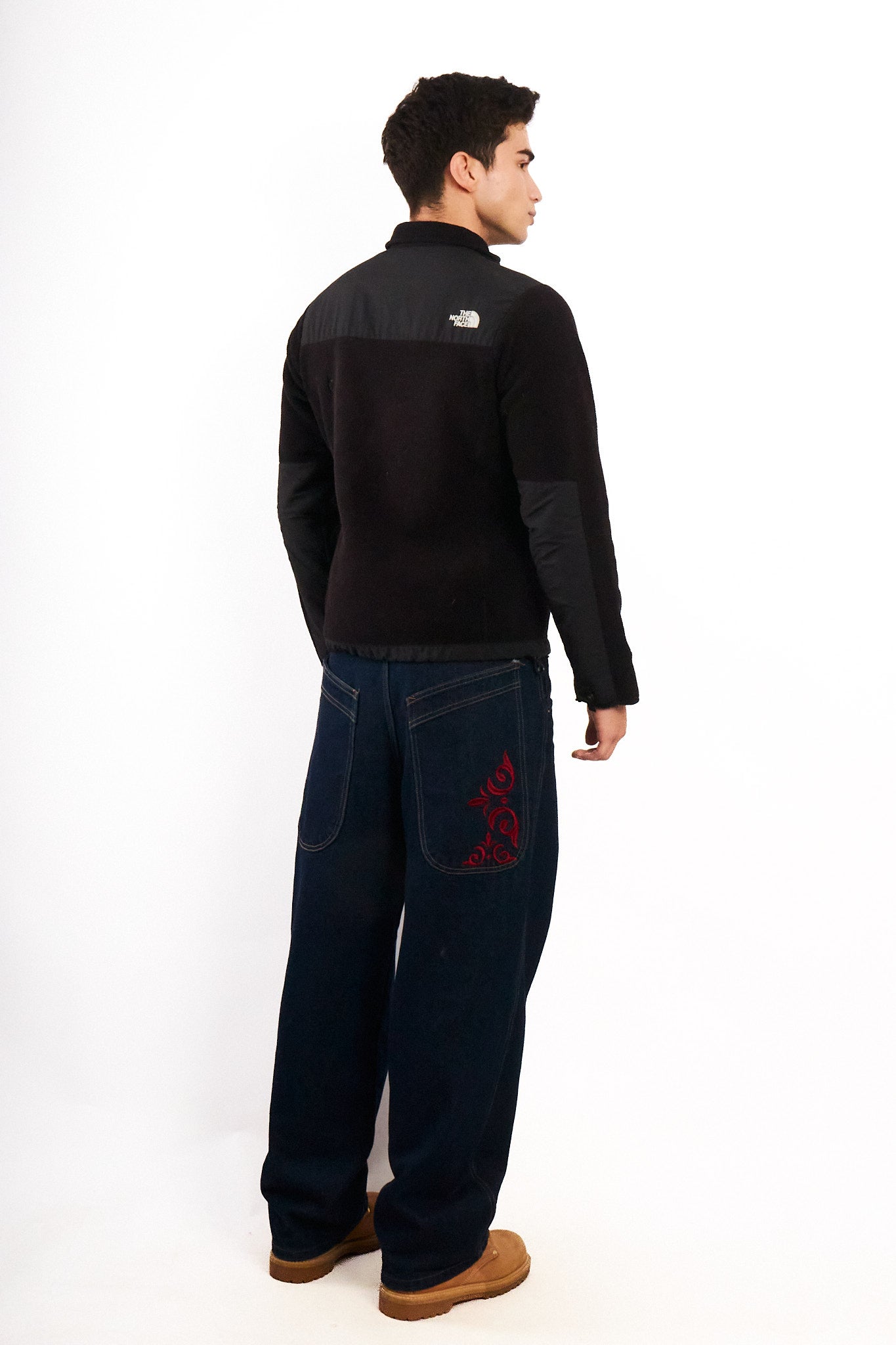 2000 Vintage The North Face Black Retro Denali Jacket (S)