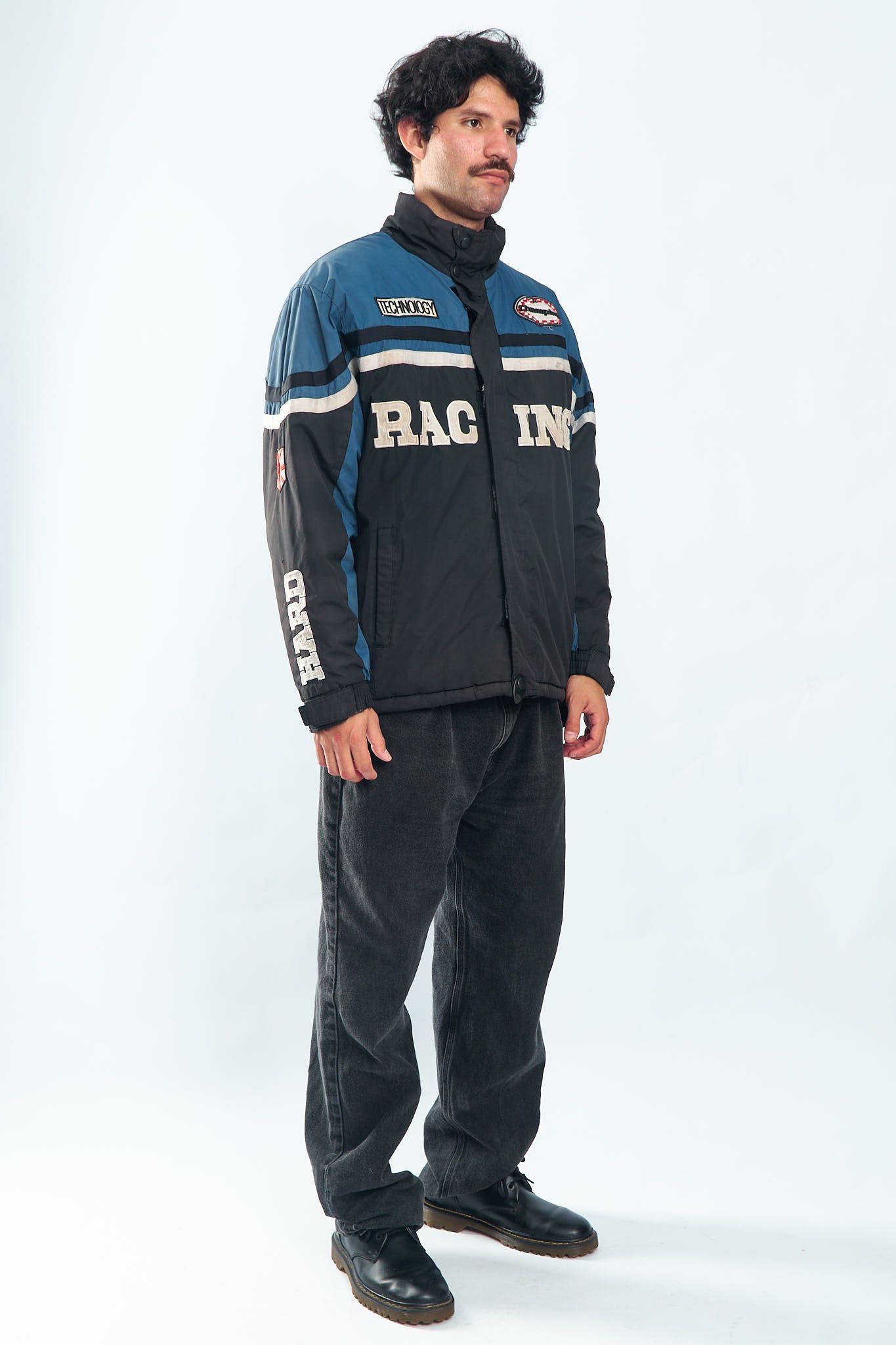 1990 Vintage Padded Racing Jacket (L/XL)