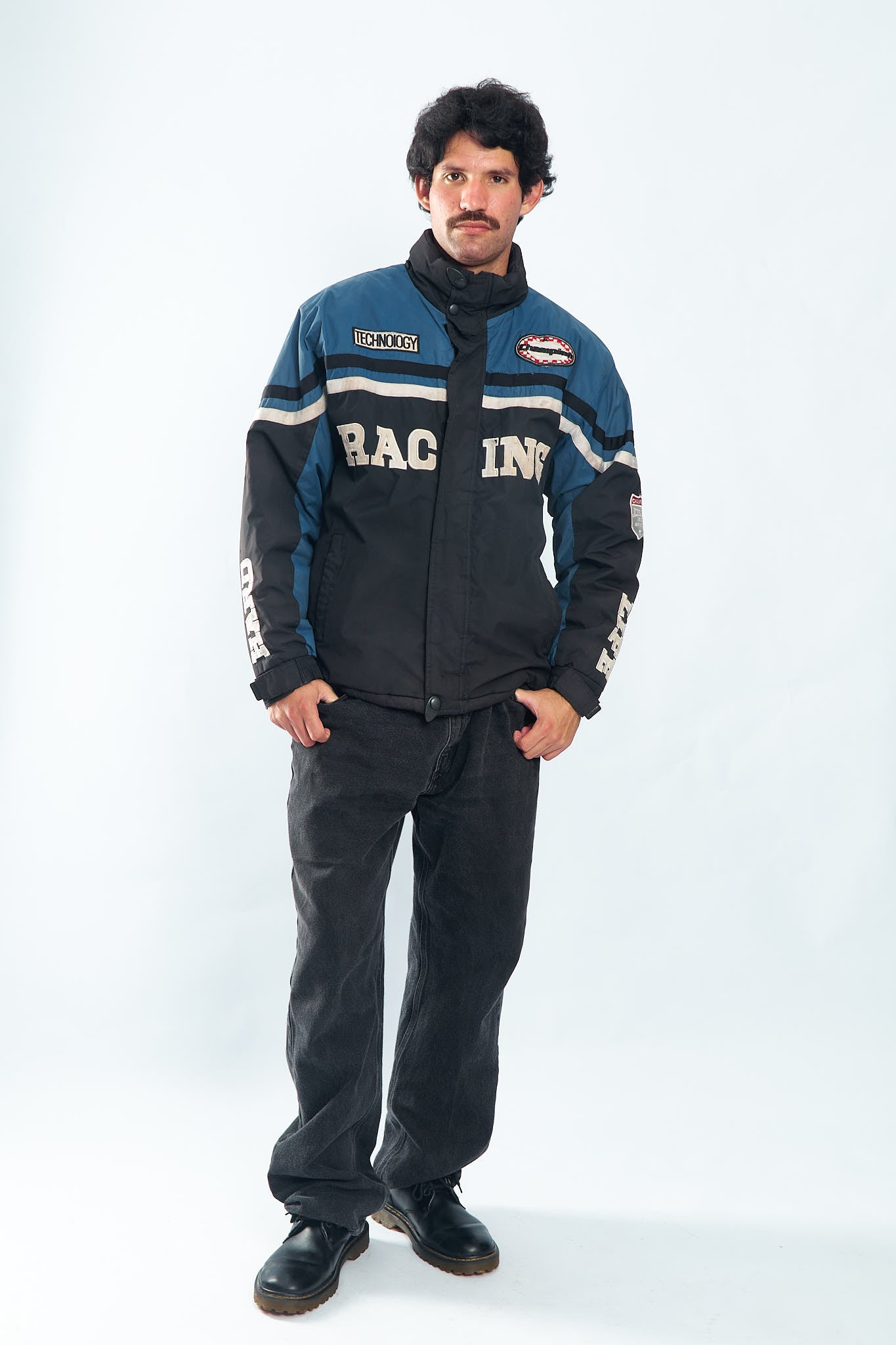 1990 Vintage Padded Racing Jacket (L/XL)