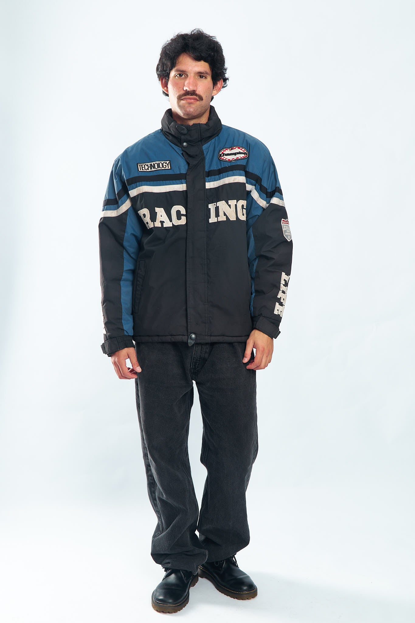 1990 Vintage Padded Racing Jacket (L/XL)