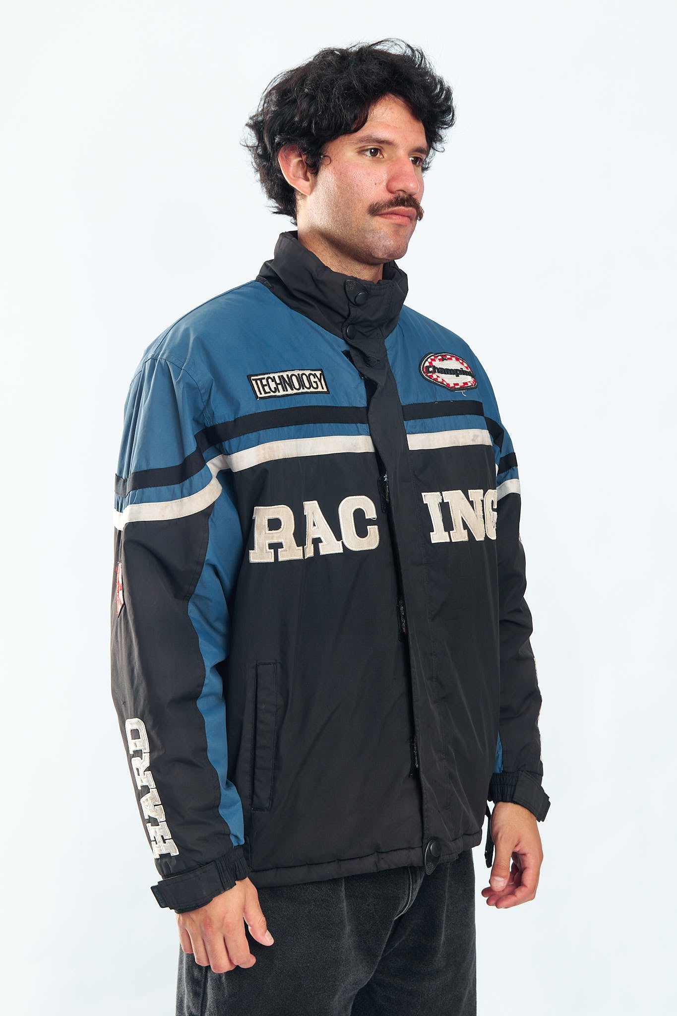1990 Vintage Padded Racing Jacket (L/XL)