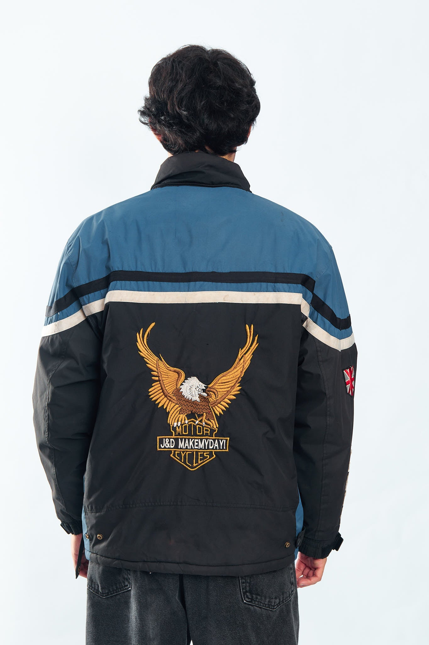 1990 Vintage Padded Racing Jacket (L/XL)