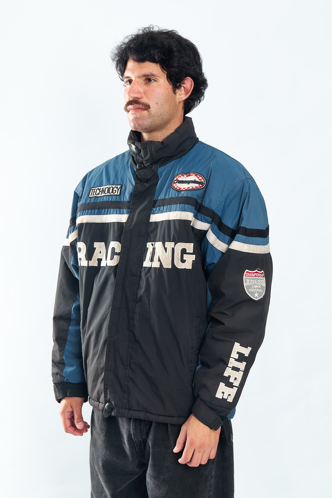 1990 Vintage Padded Racing Jacket (L/XL)