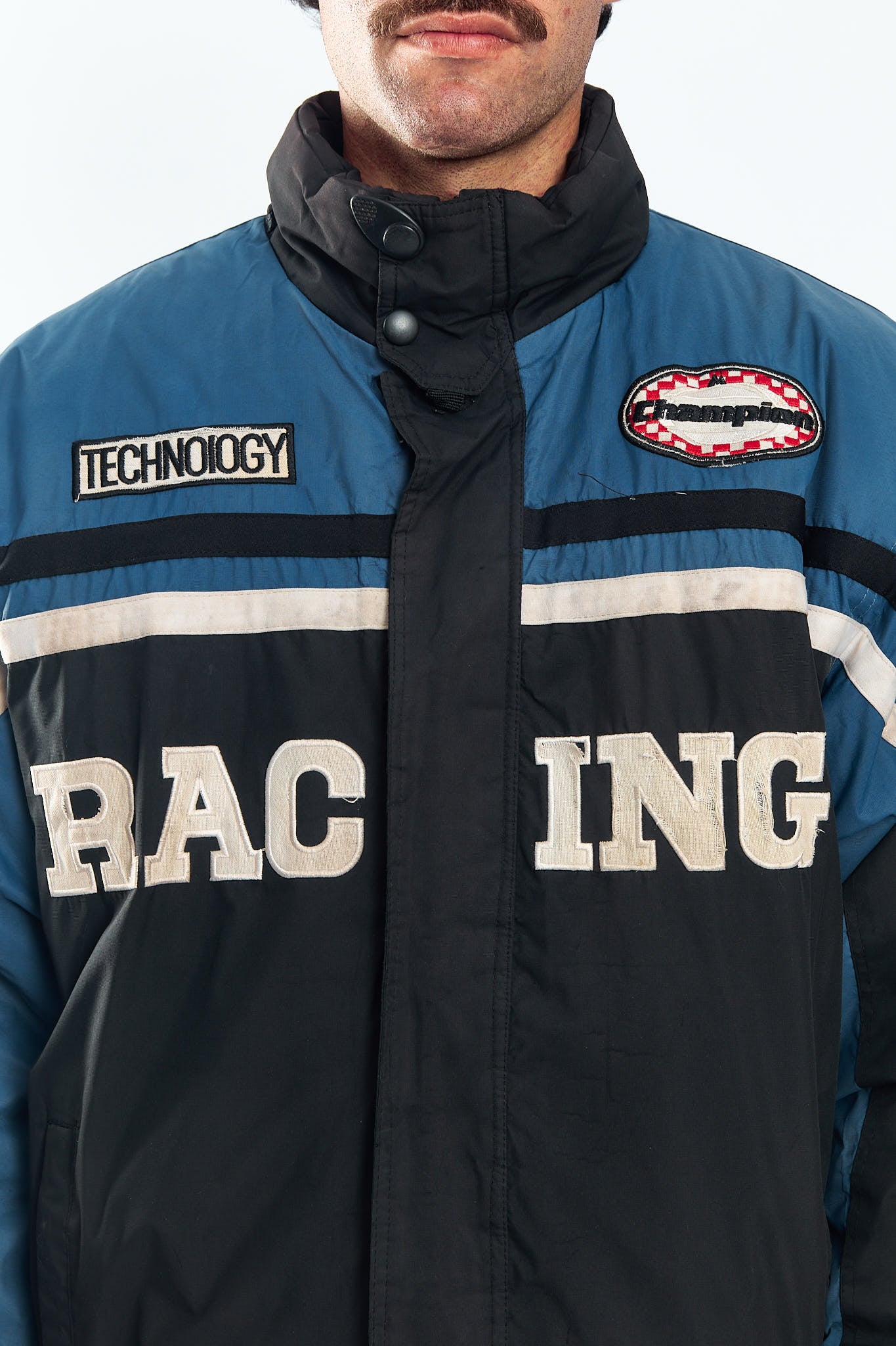 1990 Vintage Padded Racing Jacket (L/XL)