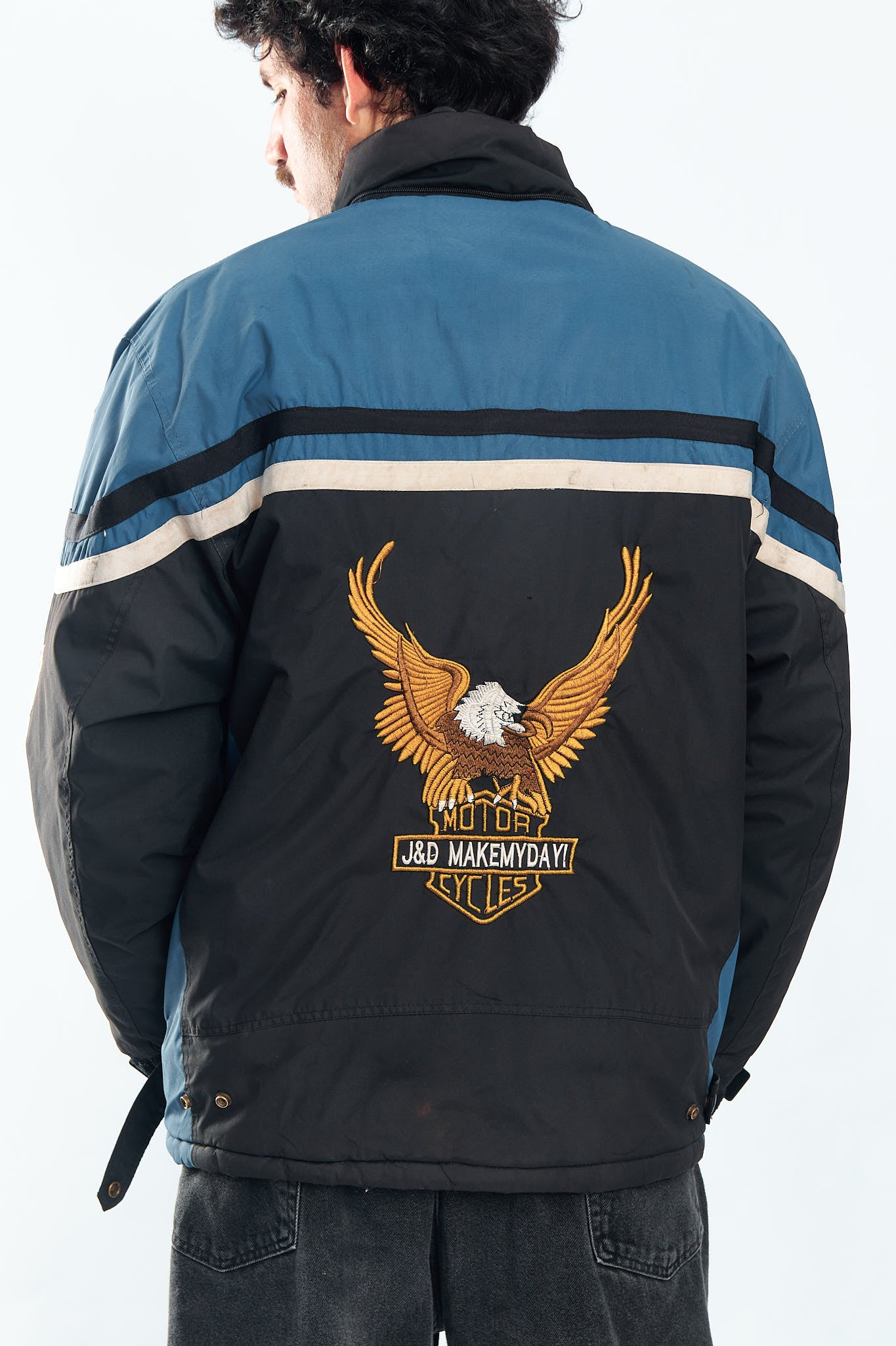 1990 Vintage Padded Racing Jacket (L/XL)