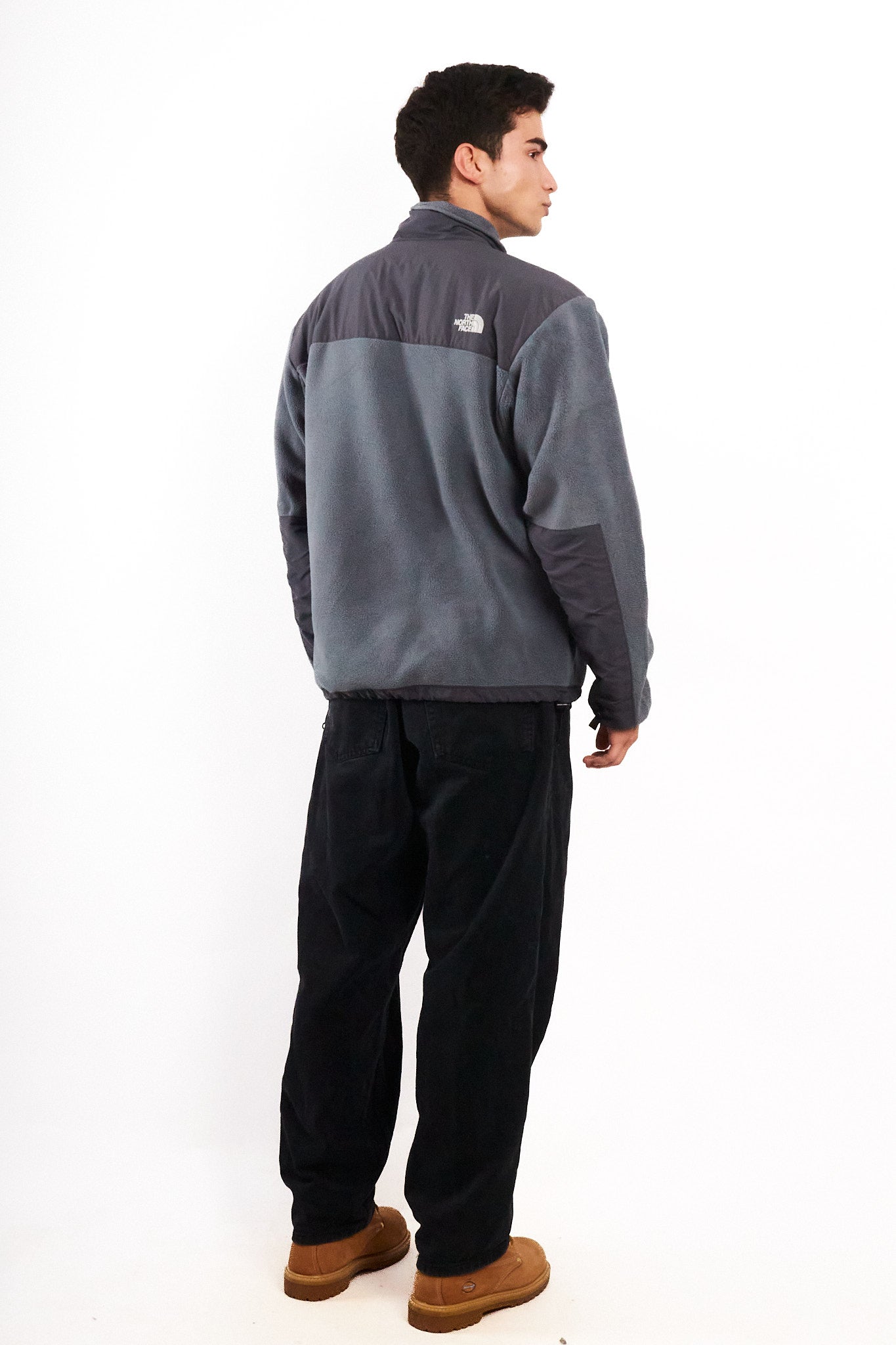 2000 Vintage North Face Retro Gray Denali Jacket (M)