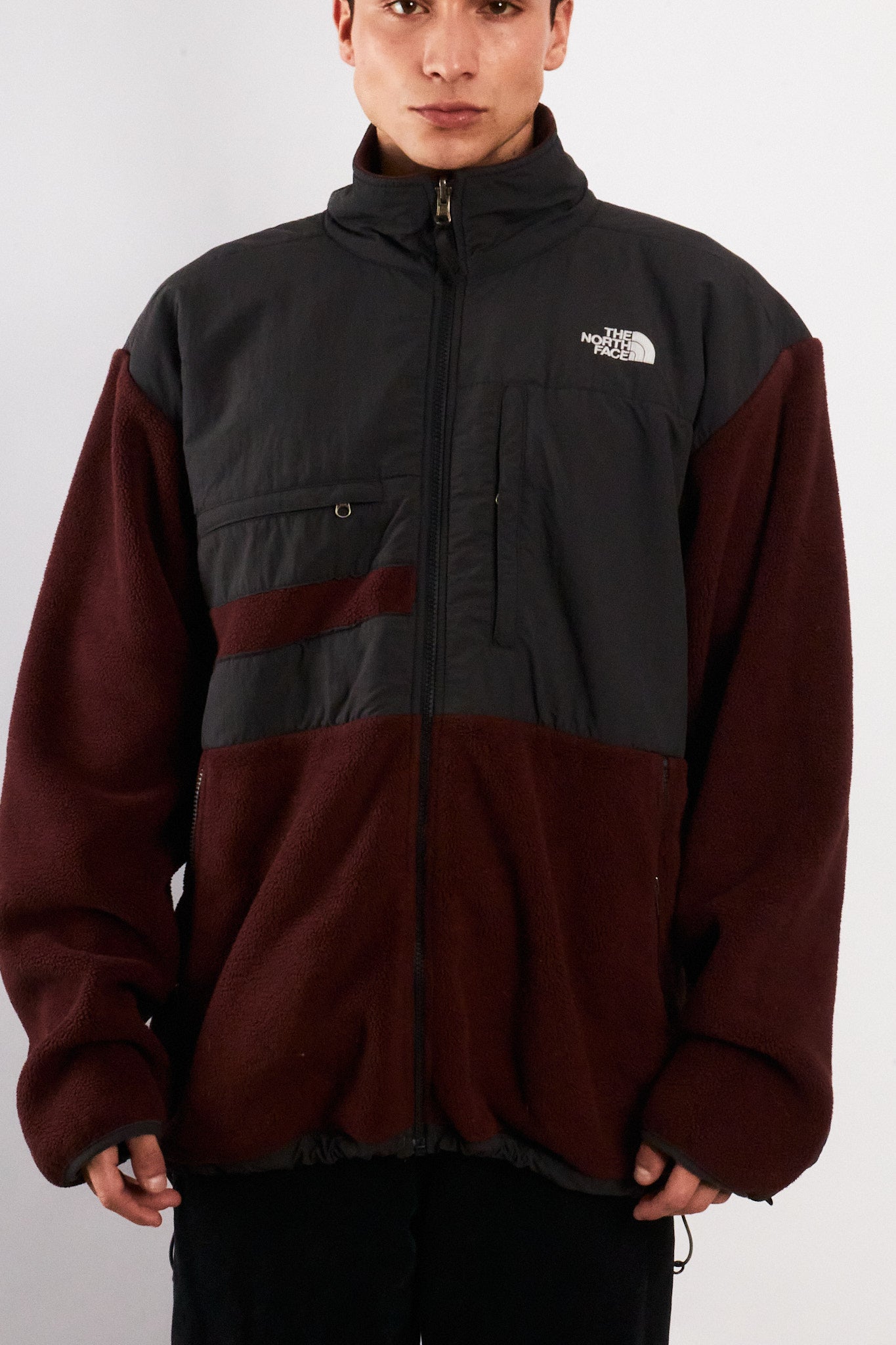 2000 Vintage North Face Retro Wine Denali Jacket (L/XL)