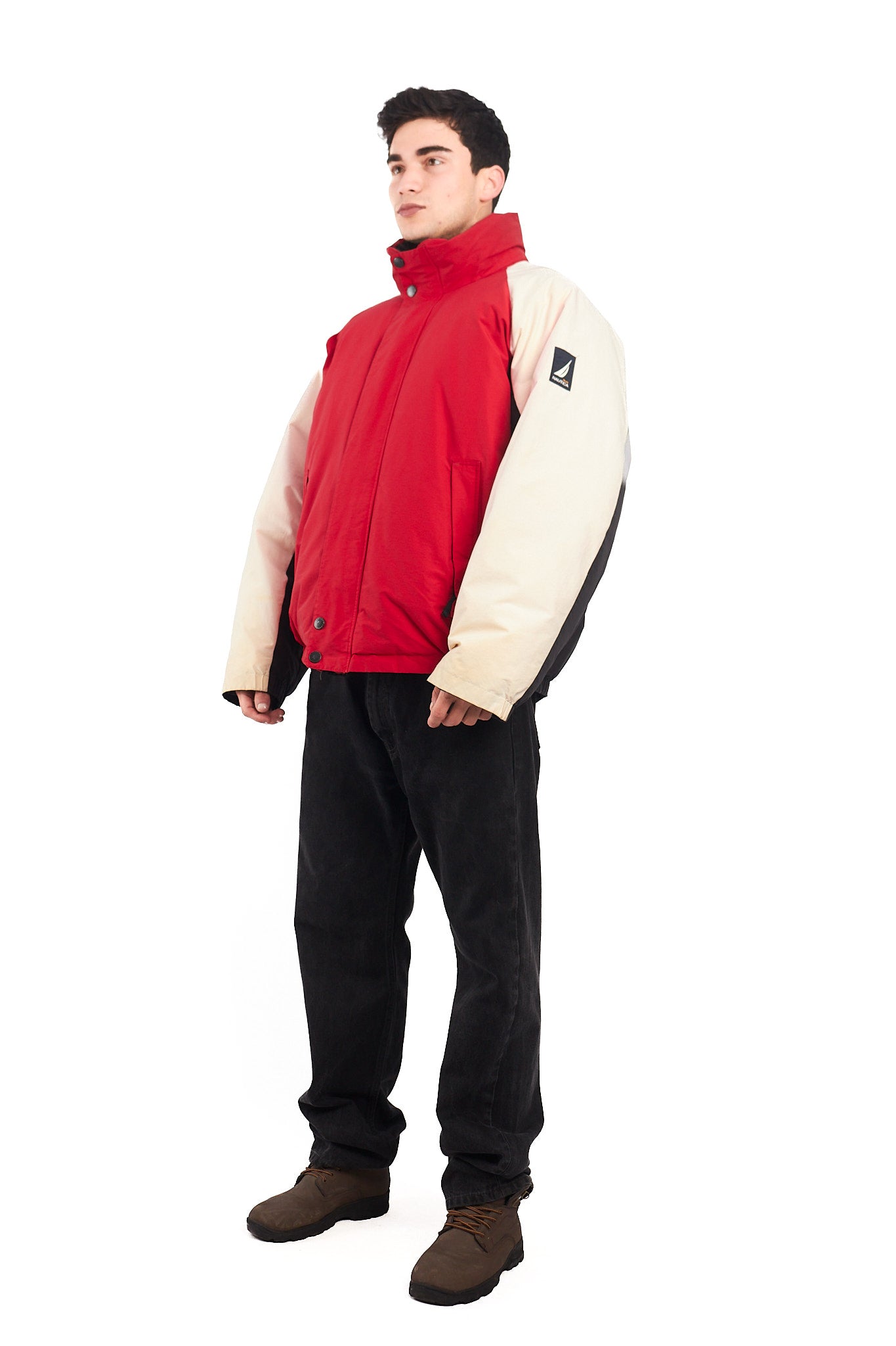 2000 Vintage Nautica NS-83 Reversible Down Puffer Jacket (XL)