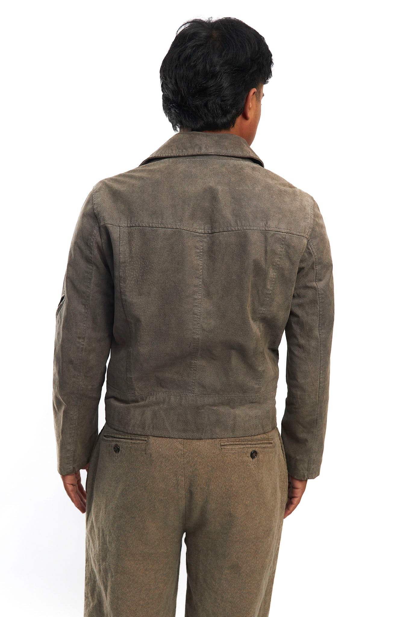 2000 Levi's Suede Boxy Biker Jacket (S/M)