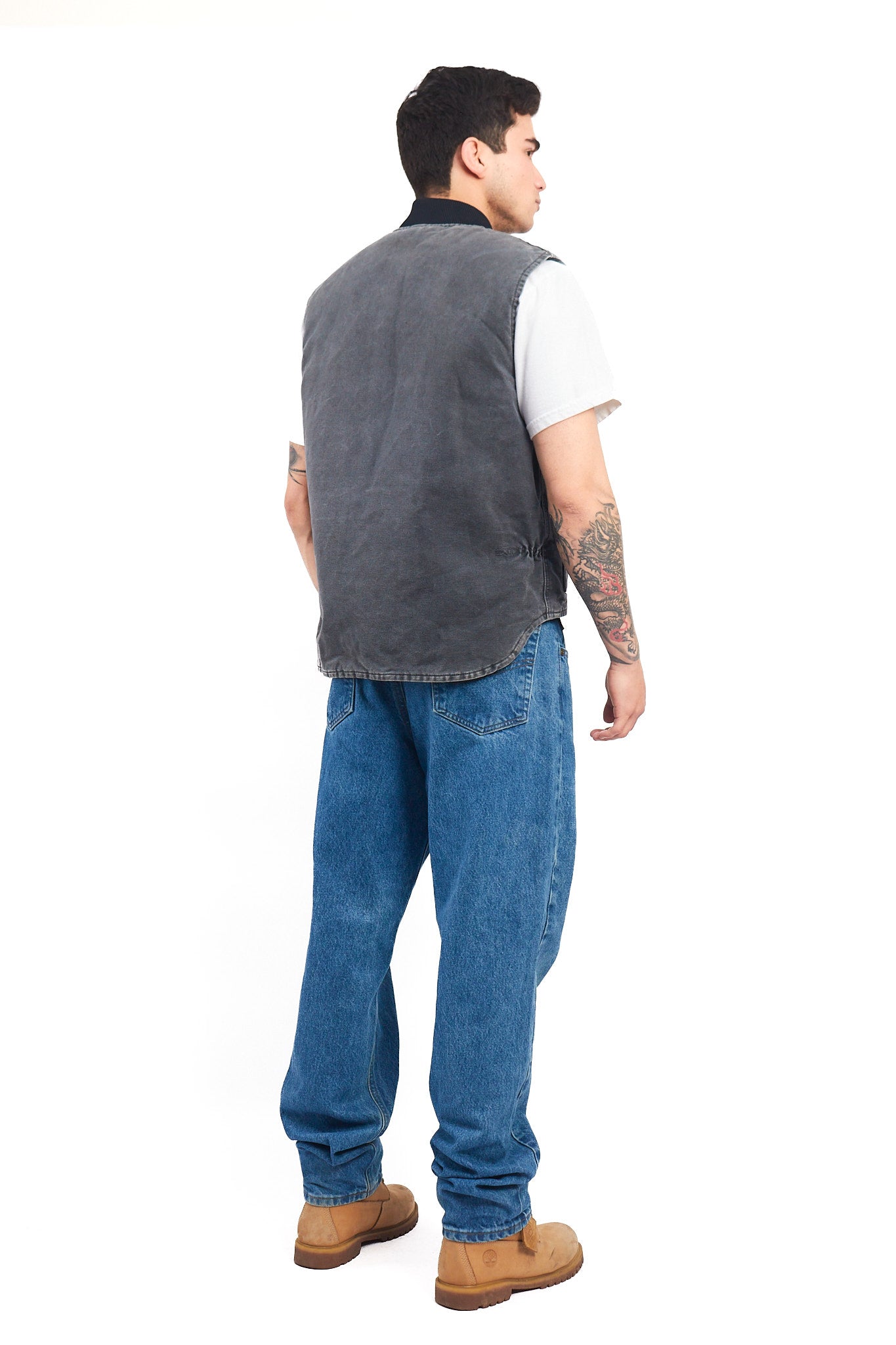 Vintage Carhartt Petrol Gray Vest (M/L)