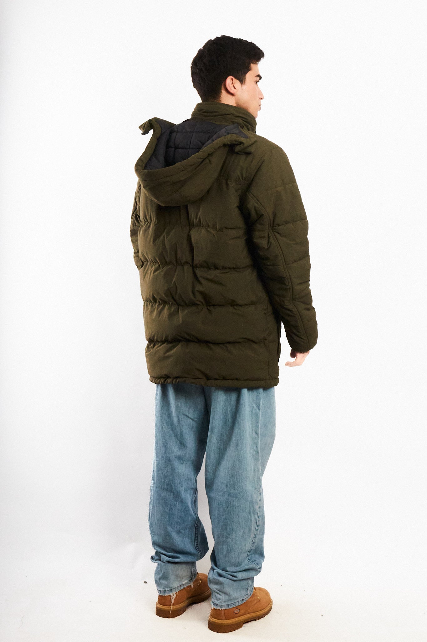 2000 Vintage Columbia Army Green Padded Coat (L)