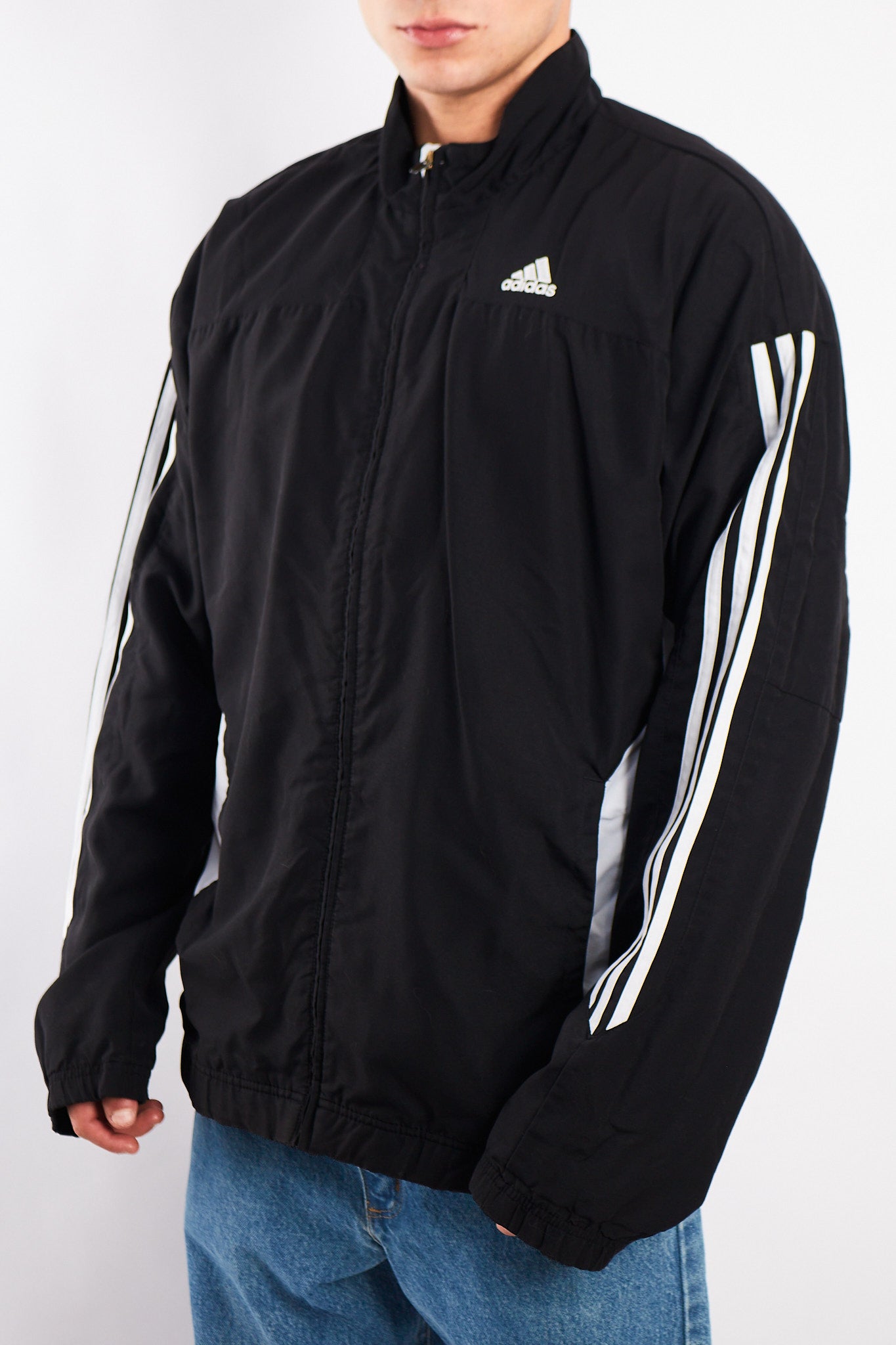 2009 Adidas Black and White Track Jacket (M/L)
