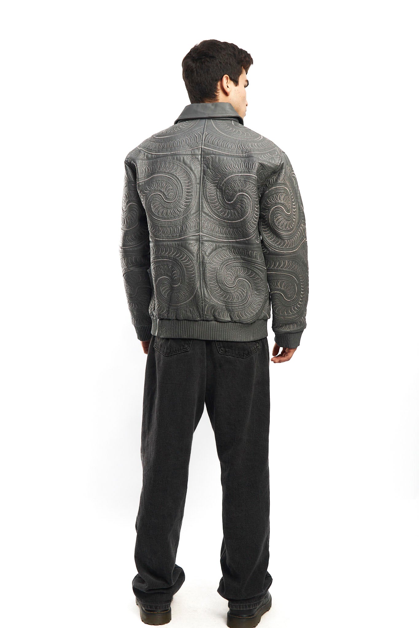 1990 Vilanto Tribal Embroidery Leather Jacket (L)