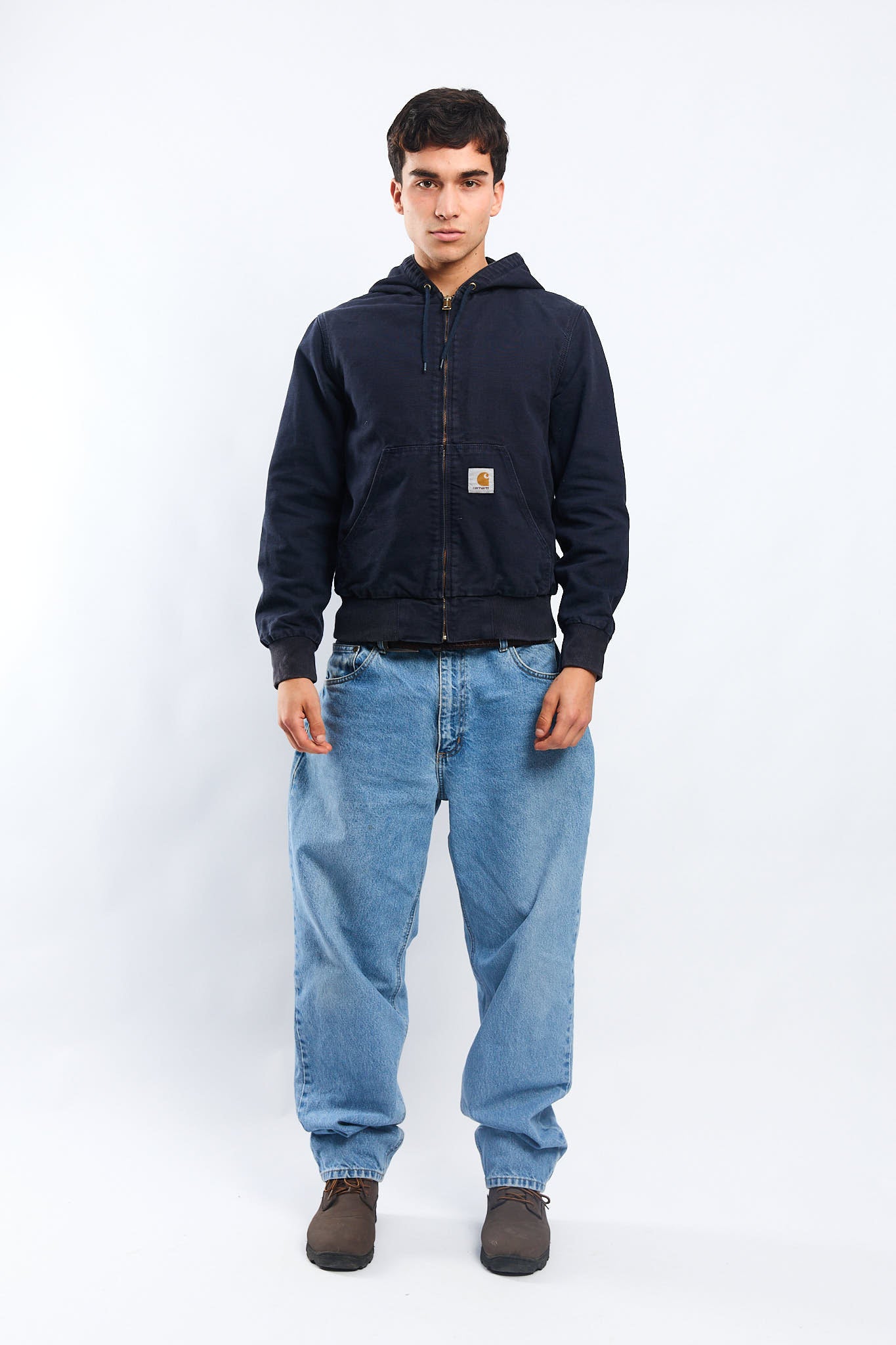 Carhartt WIP Navy Blue Active Jacket (S/M)