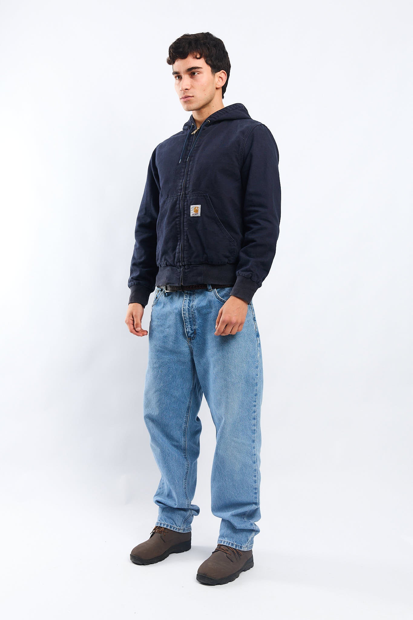 Carhartt WIP Navy Blue Active Jacket (S/M)