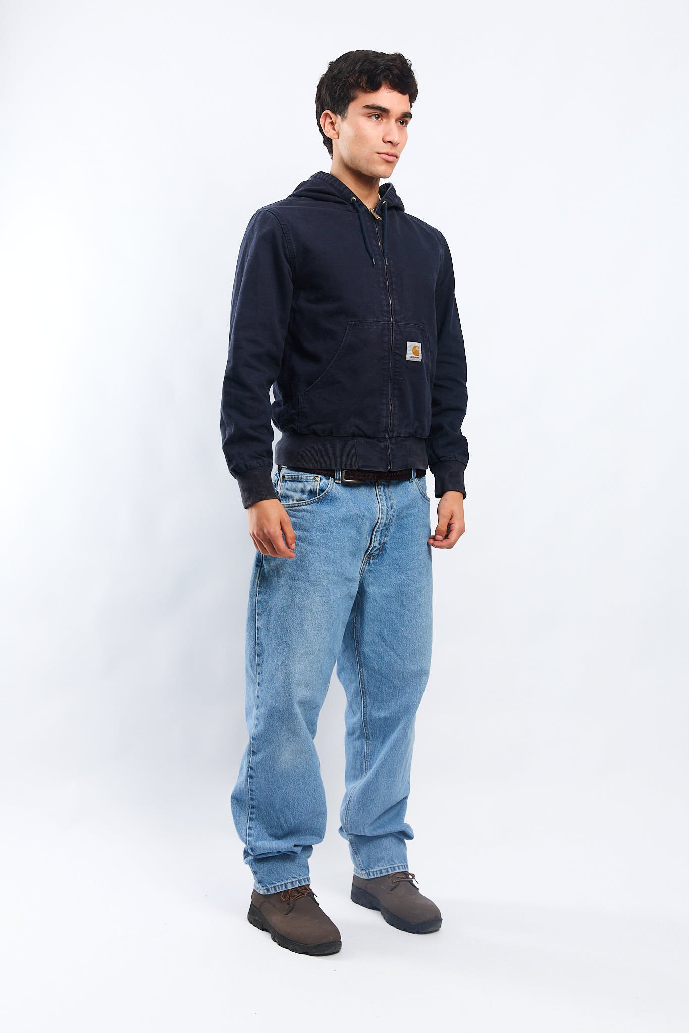Carhartt WIP Navy Blue Active Jacket (S/M)