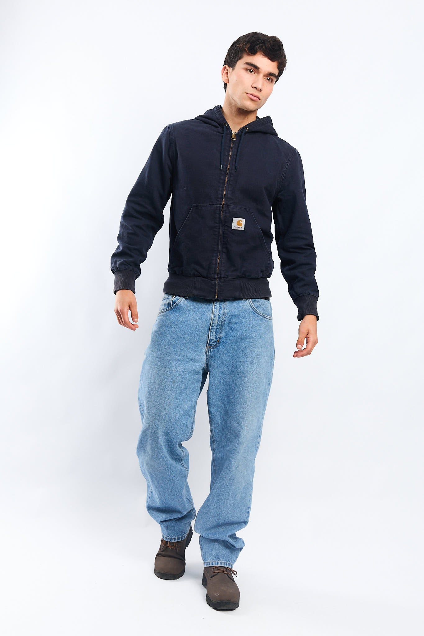 Carhartt WIP Navy Blue Active Jacket (S/M)