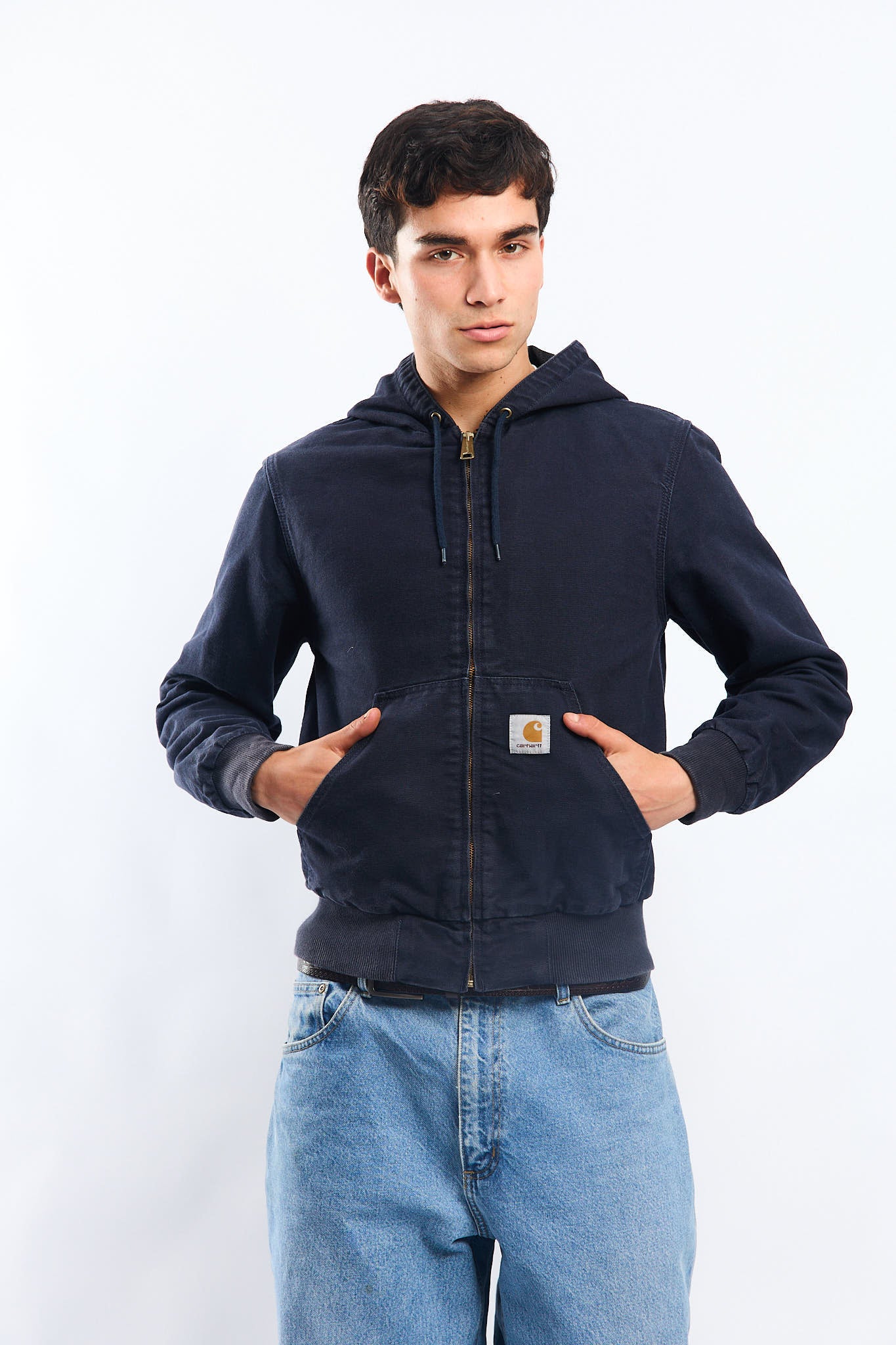 Carhartt WIP Navy Blue Active Jacket (S/M)