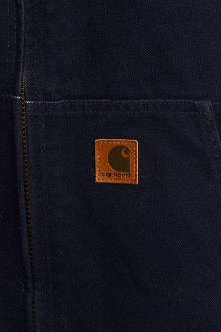 Vintage Carhartt J130 Navy Blue Duck Active Jacket (XL)
