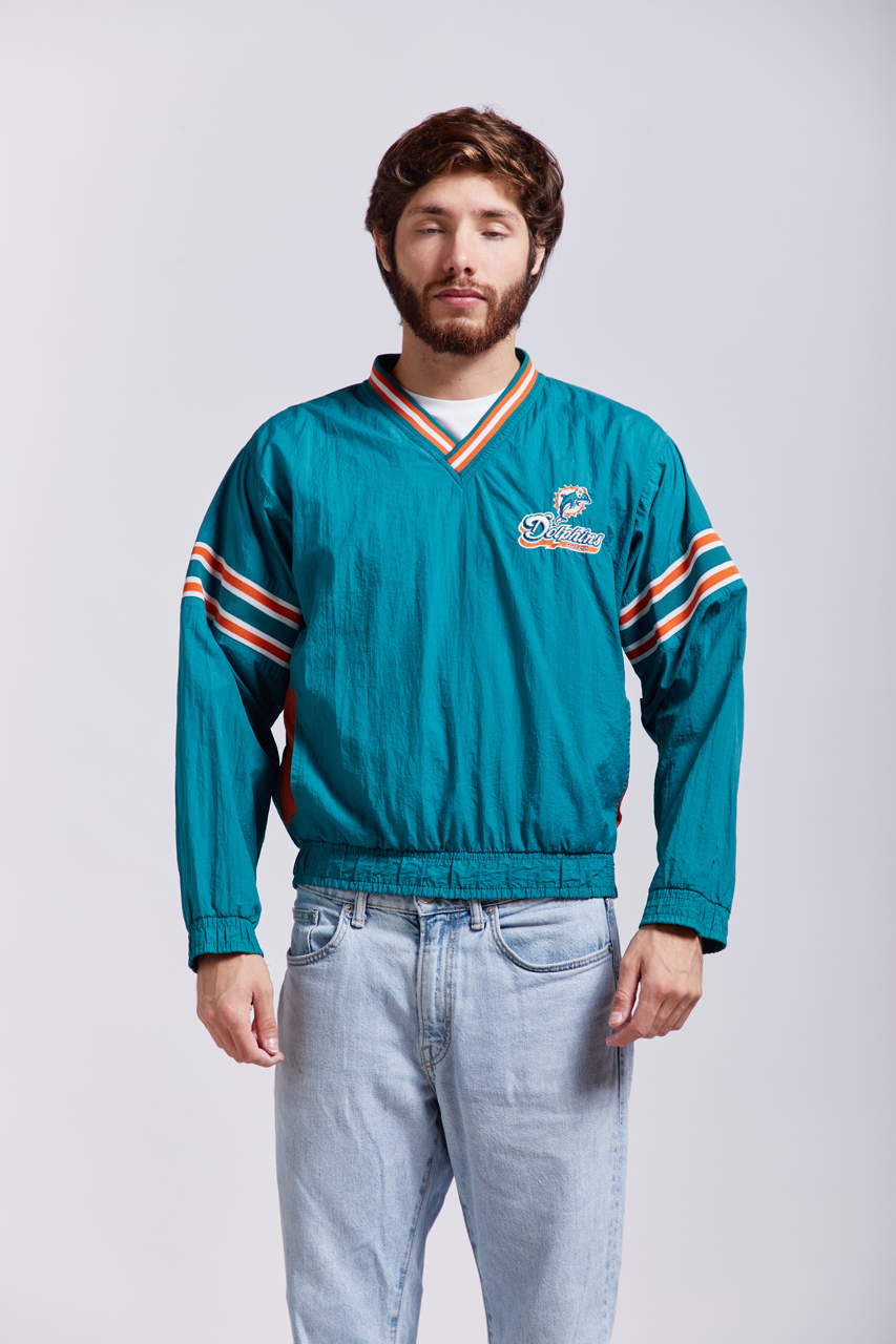 1990 NFL Miami Dolphins V neck Sweatshirt (S)