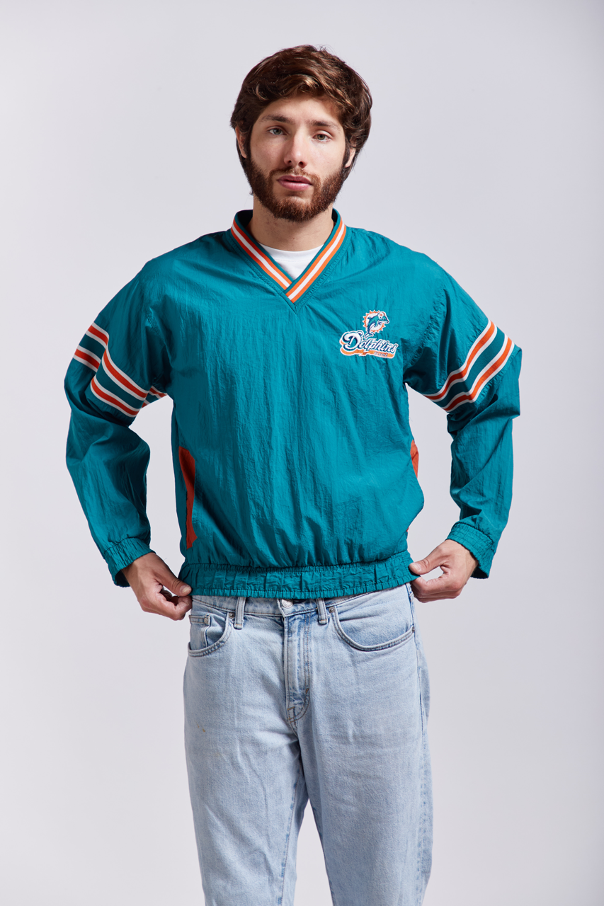 1990 NFL Miami Dolphins V neck Sweatshirt (S)
