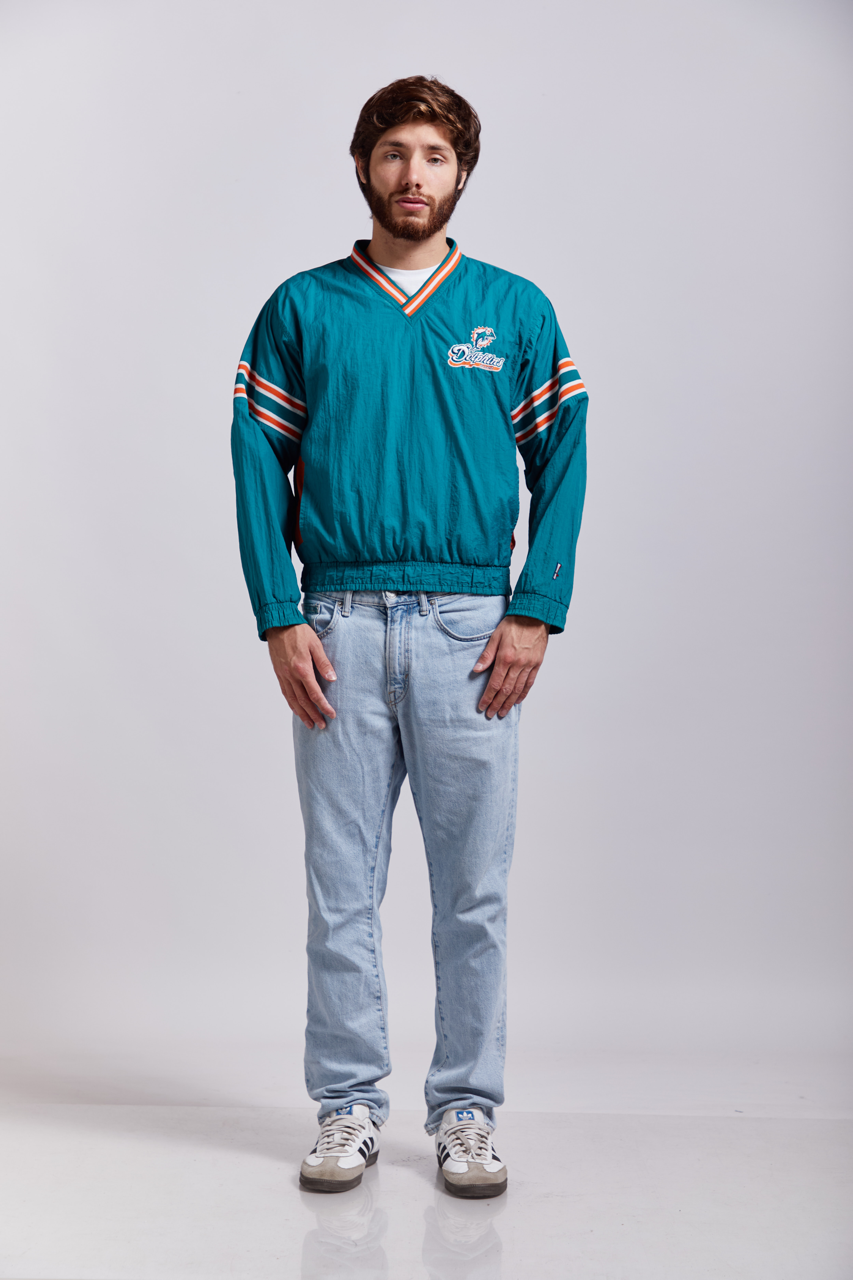 1990 NFL Miami Dolphins V neck Sweatshirt (S)