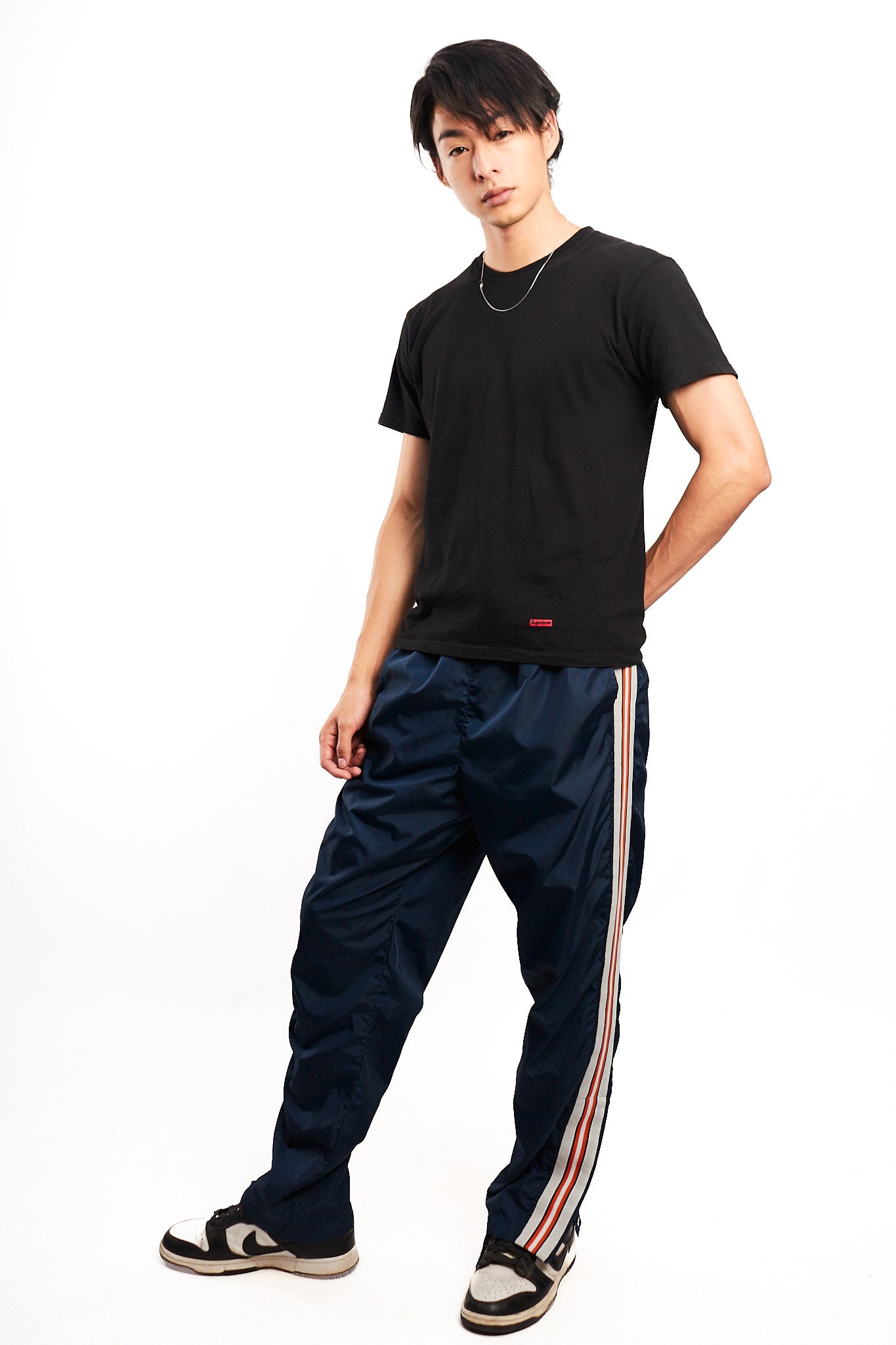 1990 Vintage Nike Navy Track Pant (S/M)
