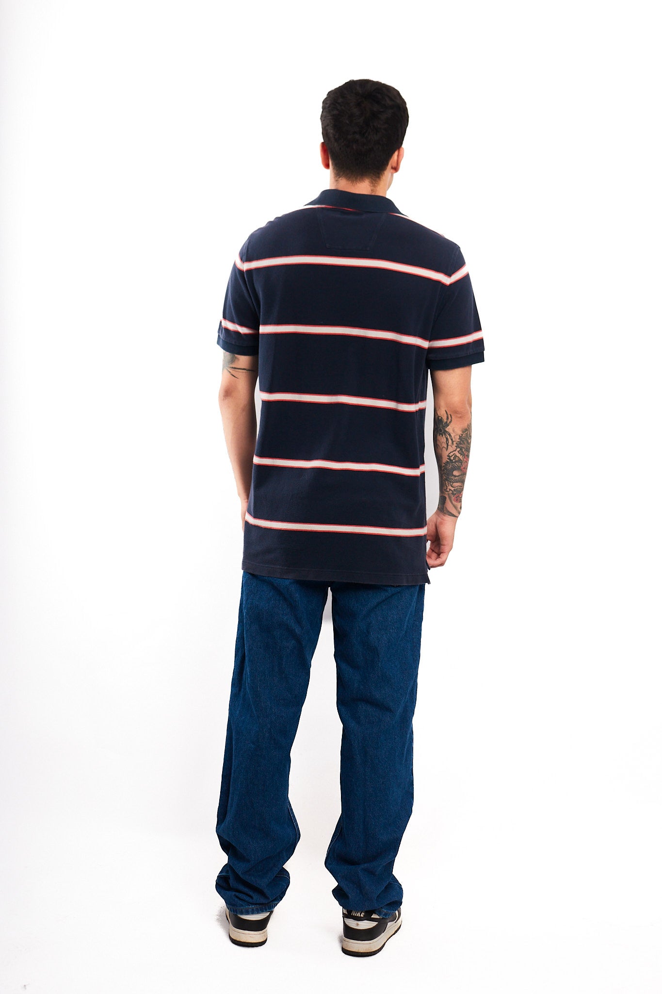 2000 Nautica Striped Polo Shirt (M/L)