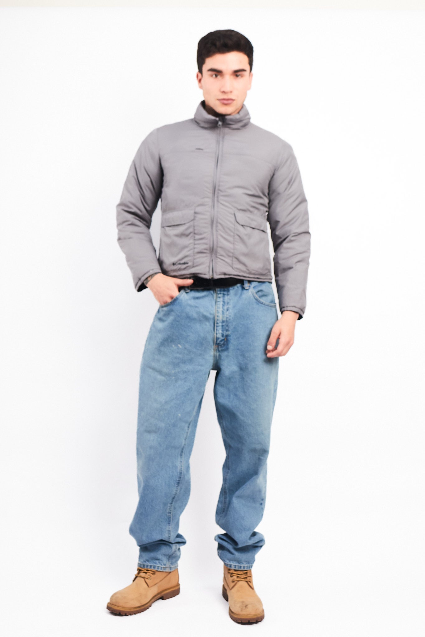 2000 Columbia Reversible Down Puffer Jacket (S/M)