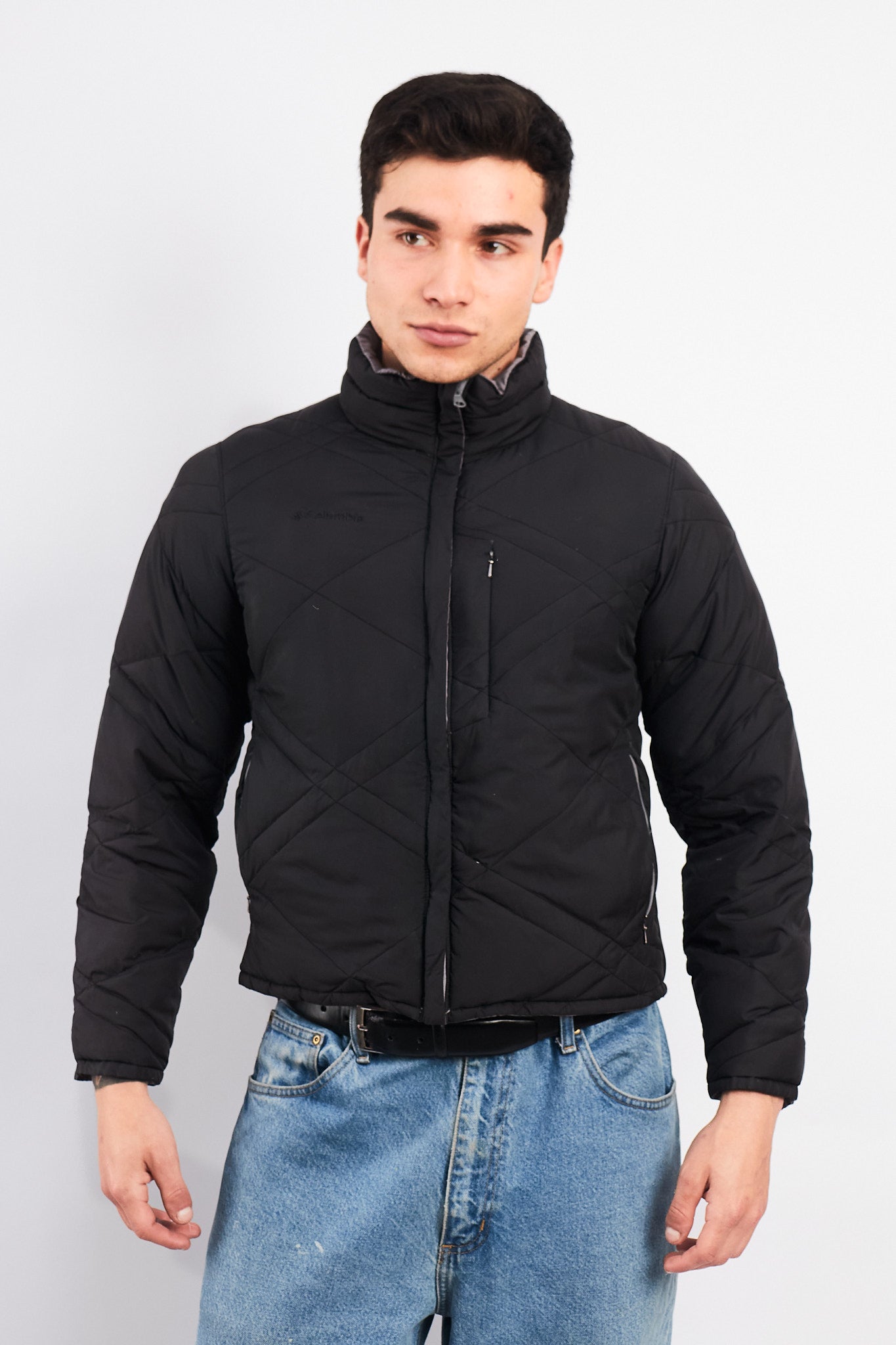 2000 Columbia Reversible Down Puffer Jacket (S/M)