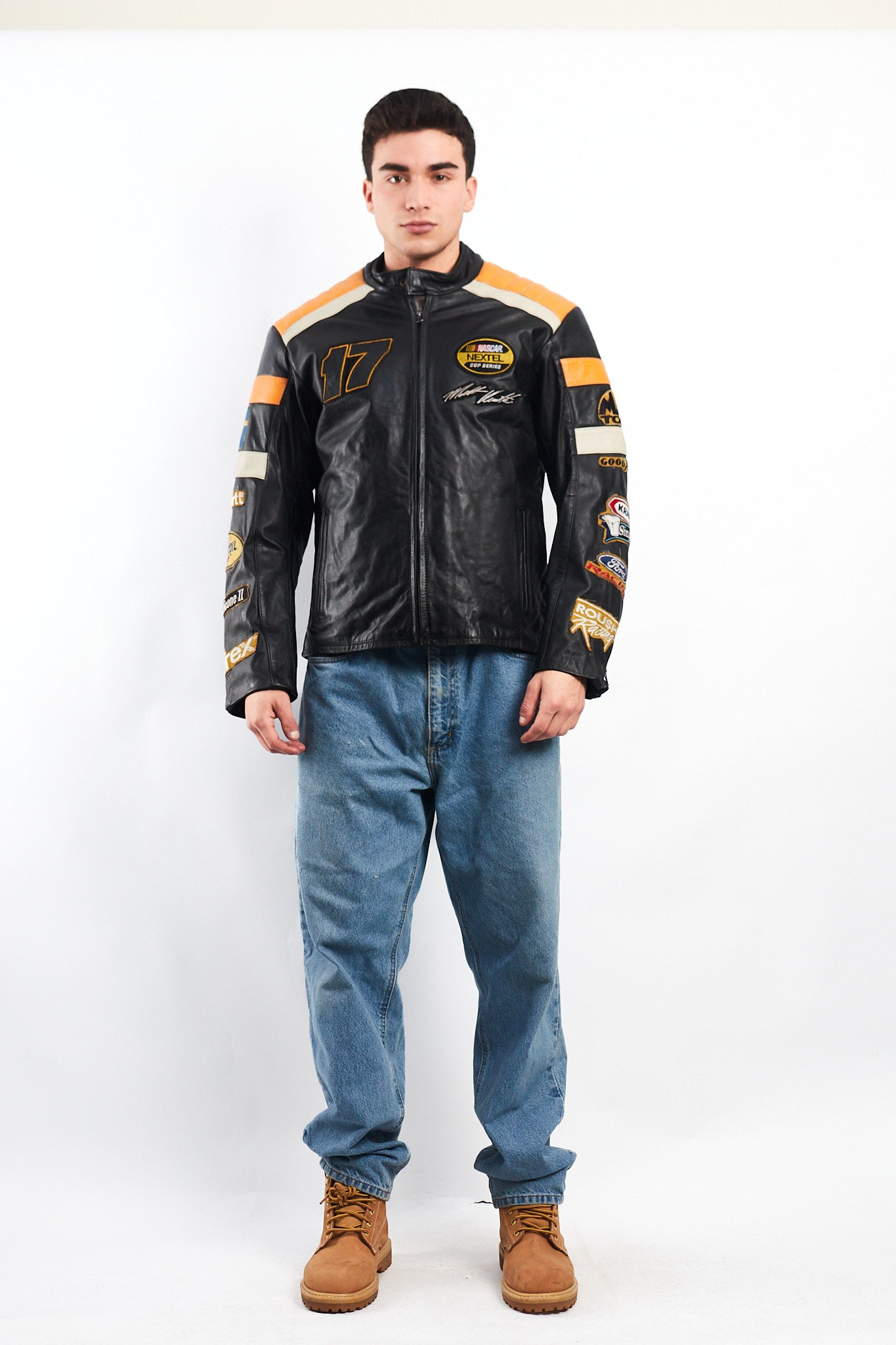 2004 Vintage Wilson x Chase Nascar Ford Racing Leather Racing Jacket (M)