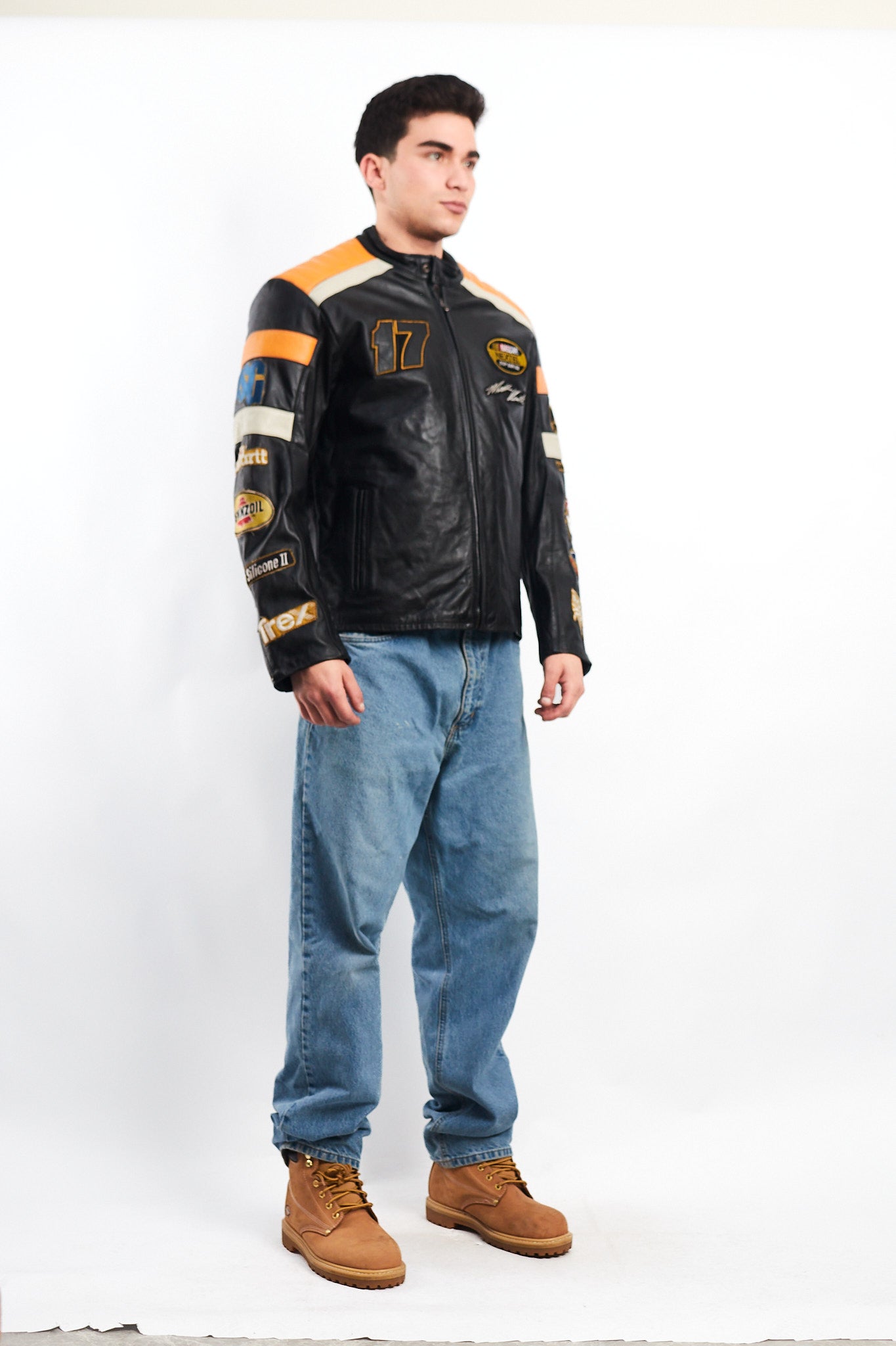 2004 Vintage Wilson x Chase Nascar Ford Racing Leather Racing Jacket (M)