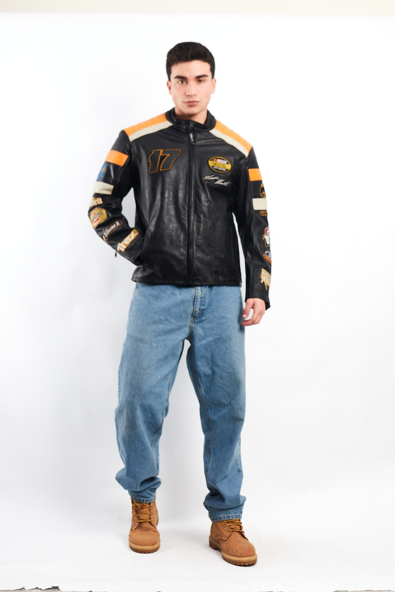 2004 Vintage Wilson x Chase Nascar Ford Racing Leather Racing Jacket (M)