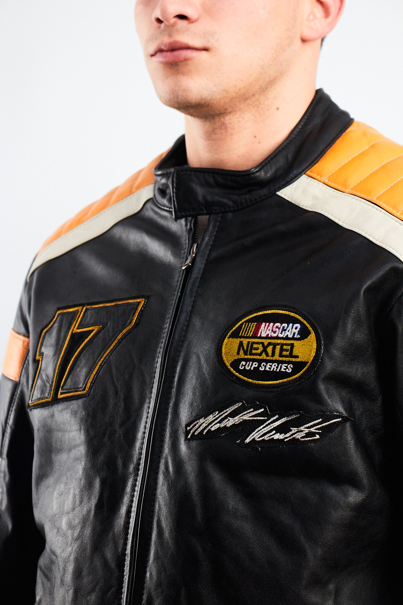 2004 Vintage Wilson x Chase Nascar Ford Racing Leather Racing Jacket (M)