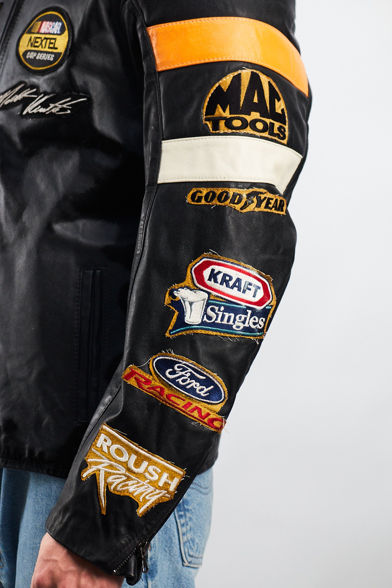2004 Vintage Wilson x Chase Nascar Ford Racing Leather Racing Jacket (M)