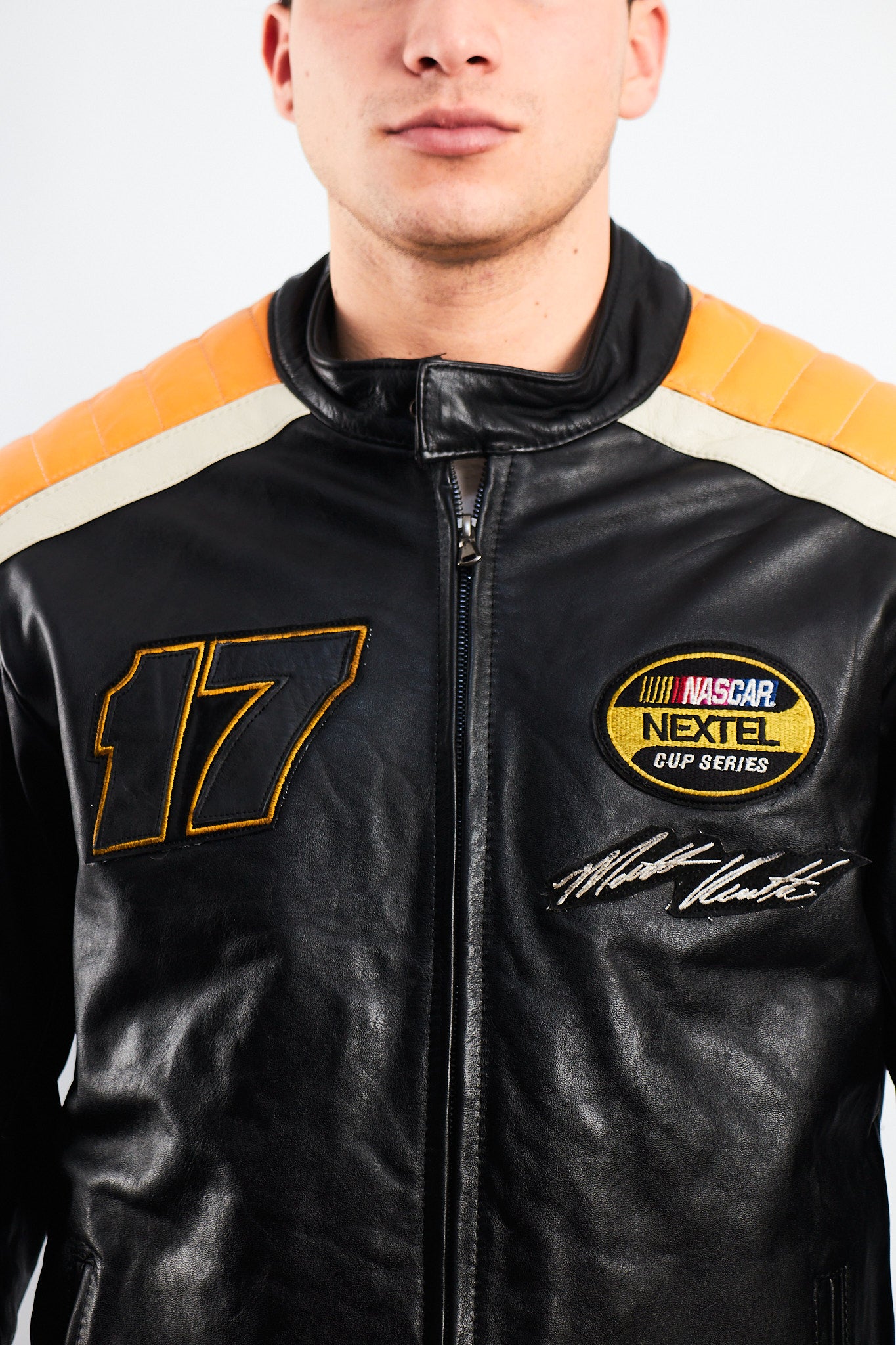 2004 Vintage Wilson x Chase Nascar Ford Racing Leather Racing Jacket (M)
