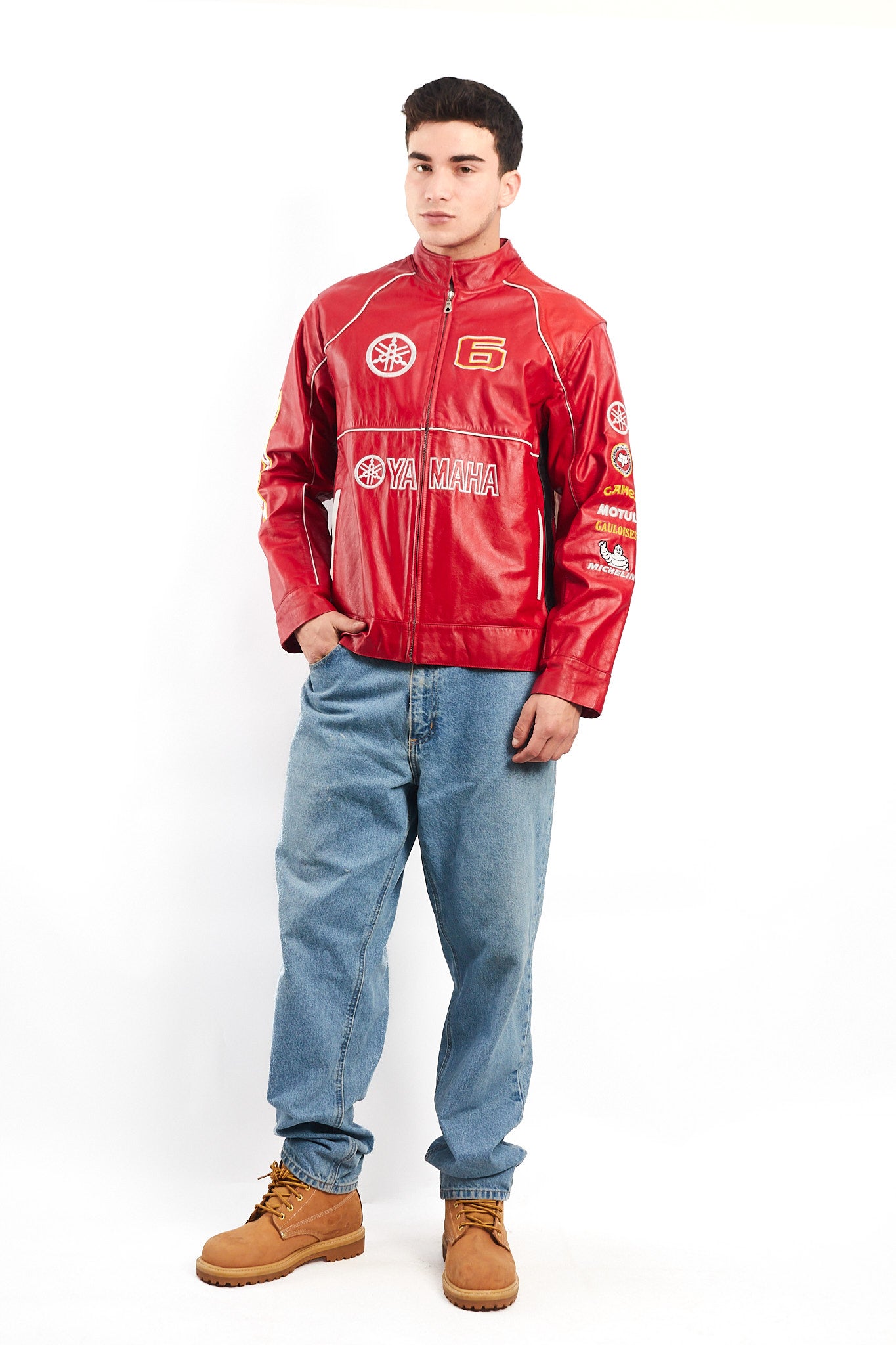 1990 Vintage Yamaha MotoGP Leather Moto Jacket (M)