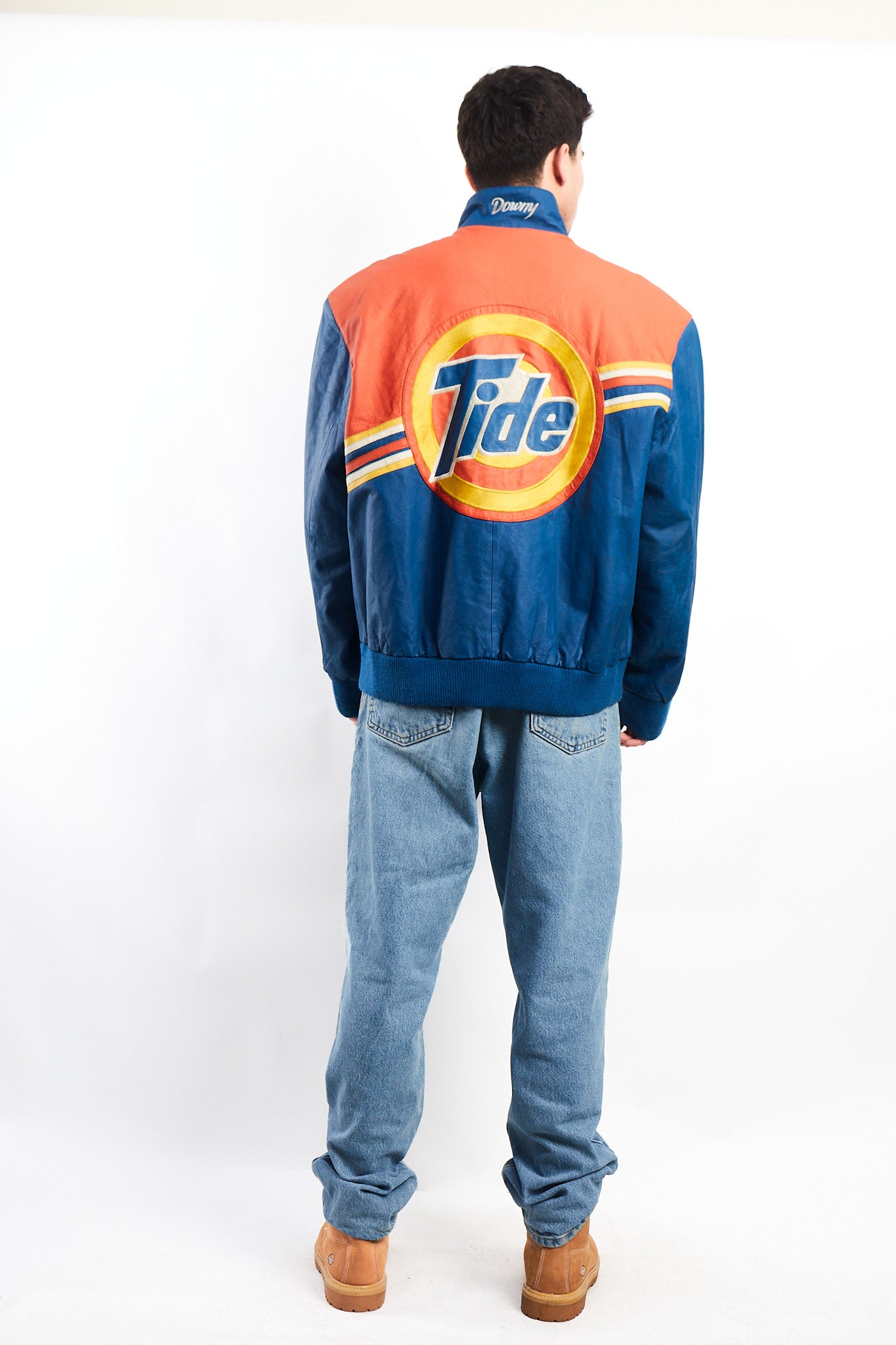 2001 Vintage Jeff Hamilton Nascar Tide Leather Racing Jacket (M/L)