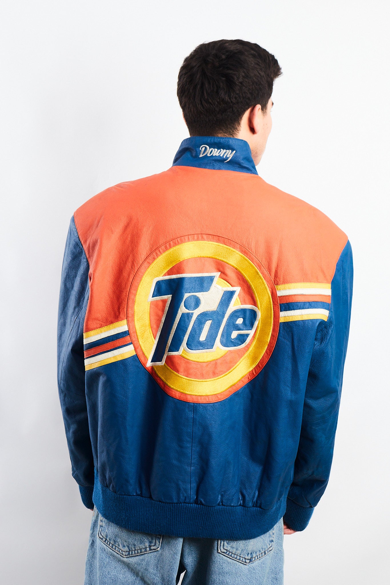 2001 Vintage Jeff Hamilton Nascar Tide Leather Racing Jacket (M/L)