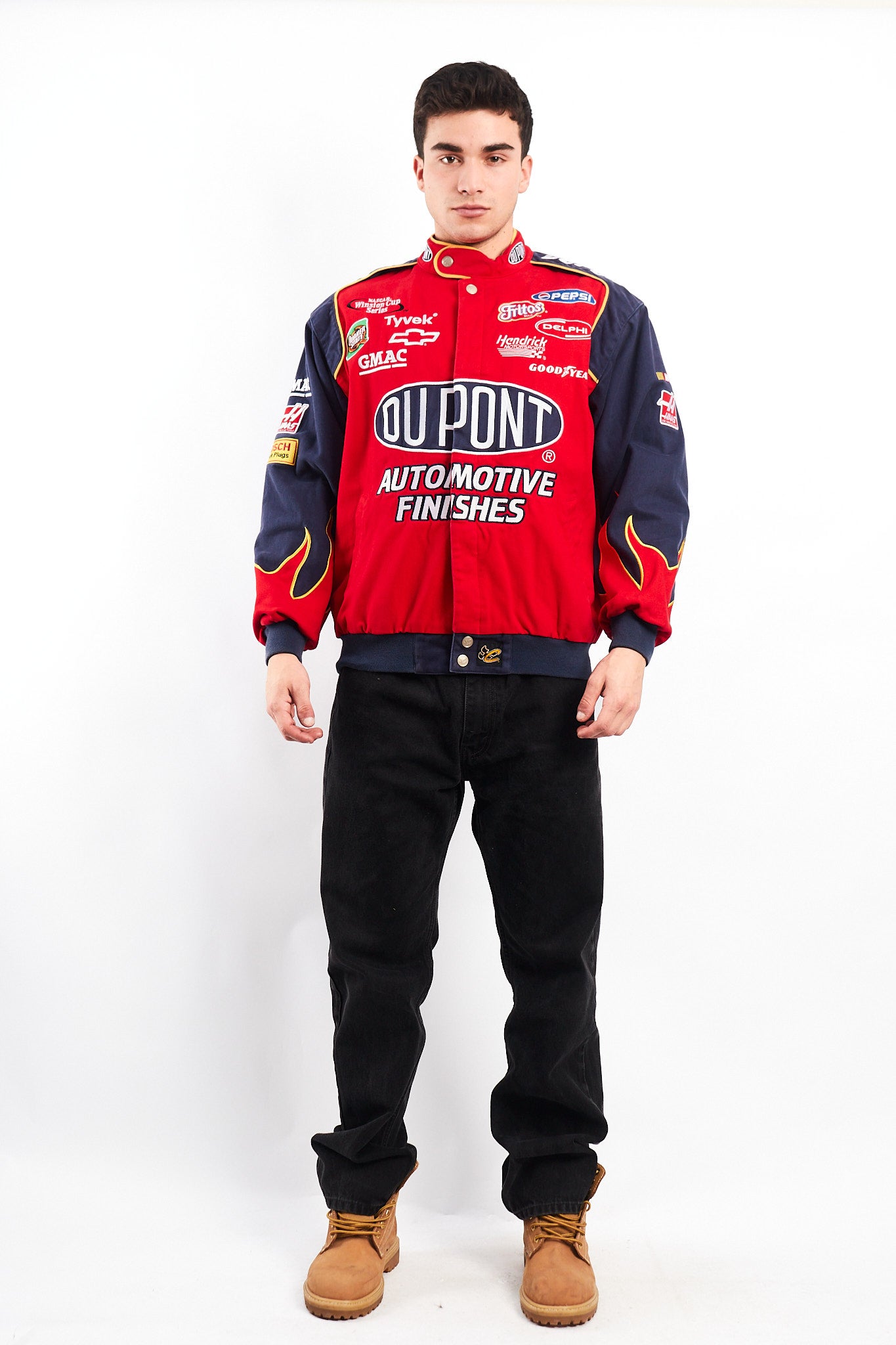 2000 Vintage Jeff Gordon #24 Nascar Dupont Flames Racing Jacket (M/L)