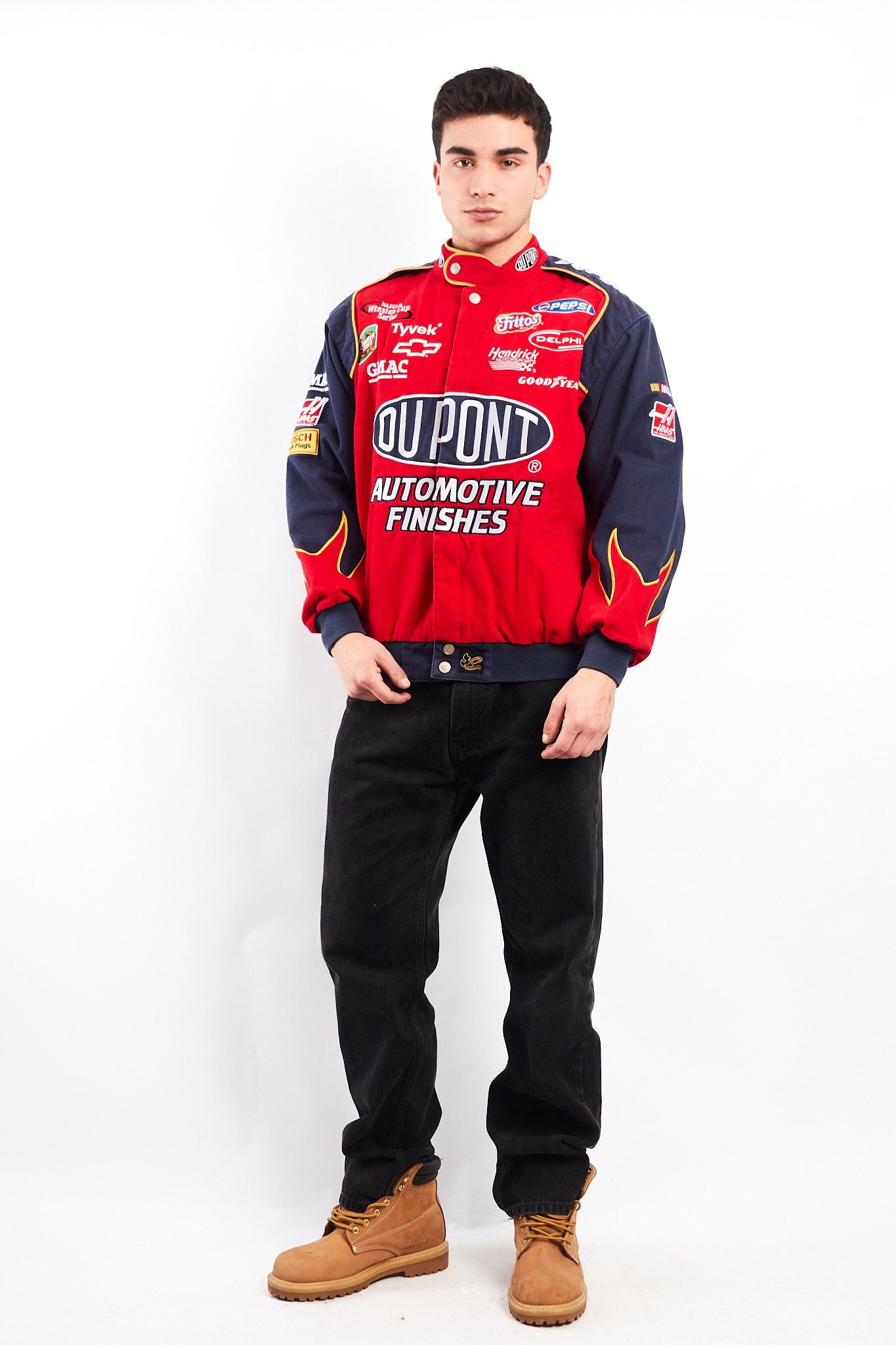 2000 Vintage Jeff Gordon #24 Nascar Dupont Flames Racing Jacket (M/L)