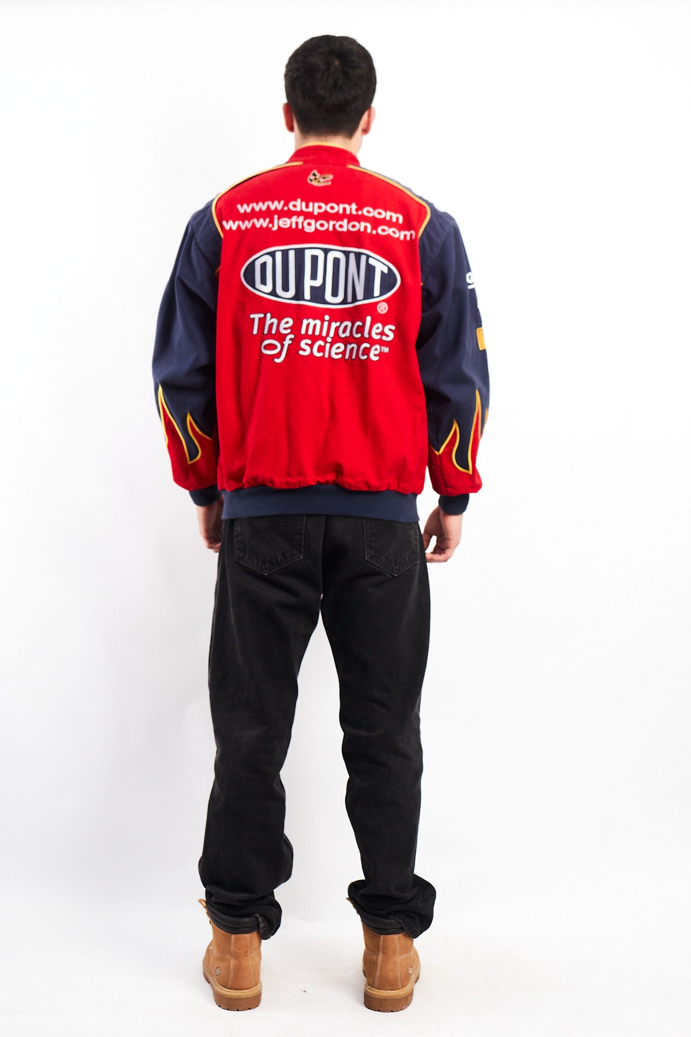 2000 Vintage Jeff Gordon #24 Nascar Dupont Flames Racing Jacket (M/L)