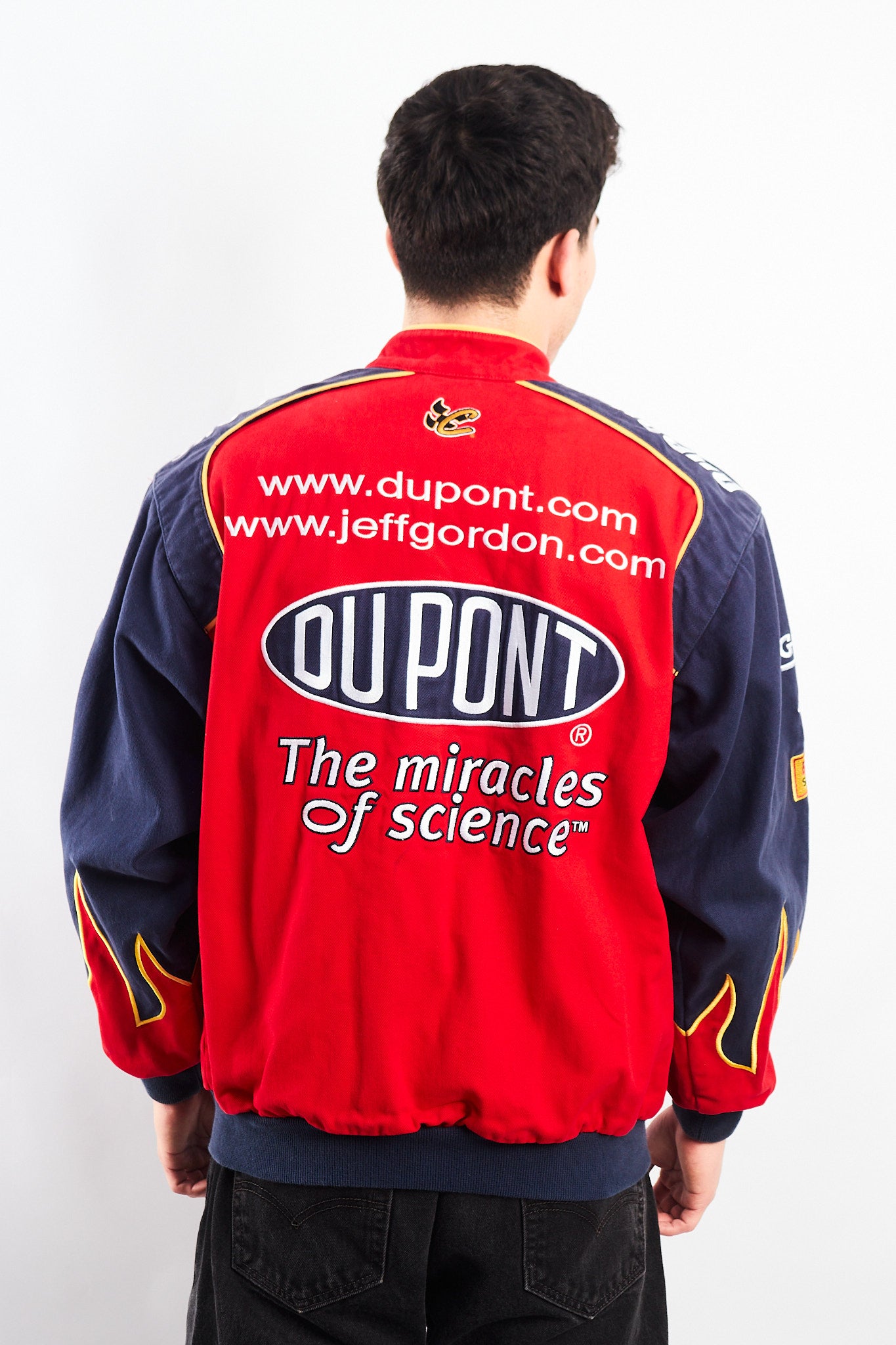 2000 Vintage Jeff Gordon #24 Nascar Dupont Flames Racing Jacket (M/L)
