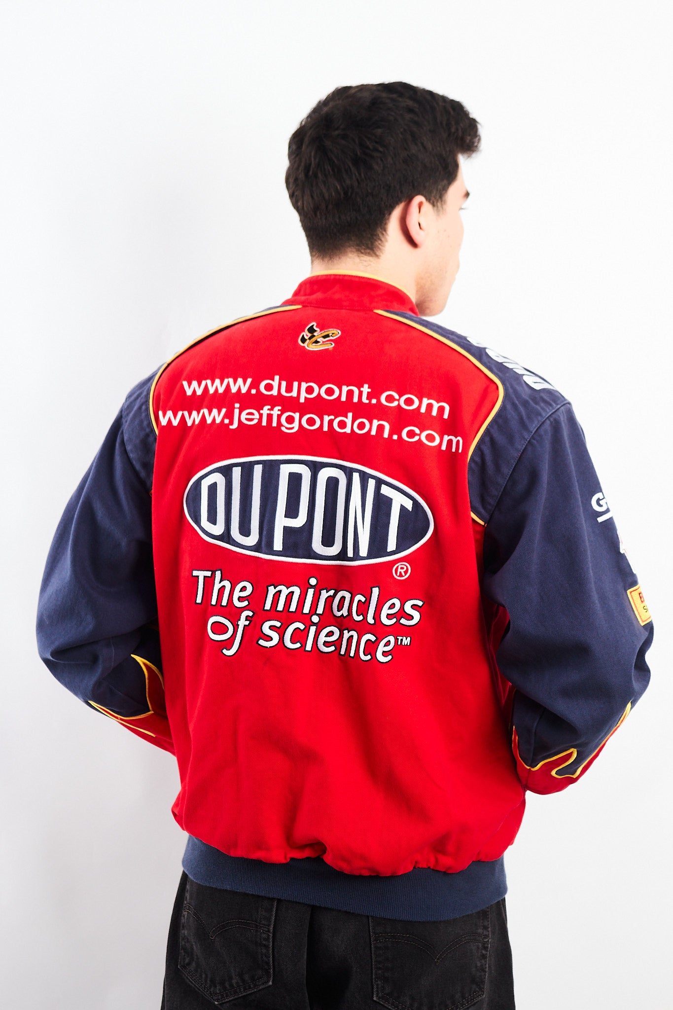 2000 Vintage Jeff Gordon #24 Nascar Dupont Flames Racing Jacket (M/L)