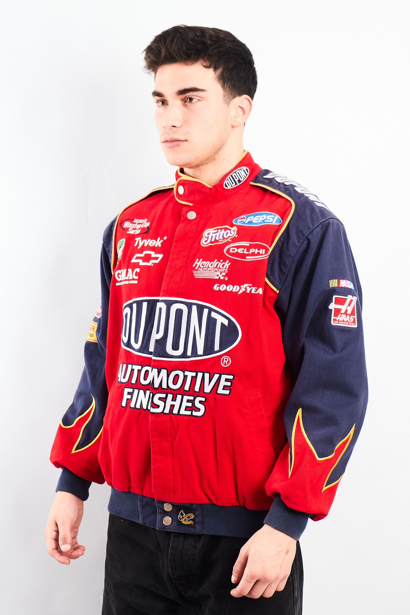 2000 Vintage Jeff Gordon #24 Nascar Dupont Flames Racing Jacket (M/L)