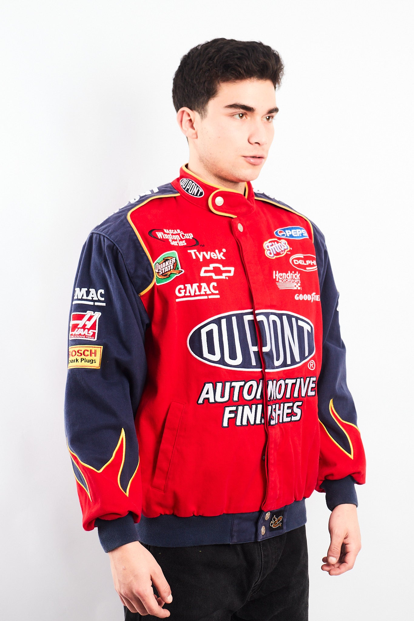 2000 Vintage Jeff Gordon #24 Nascar Dupont Flames Racing Jacket (M/L)