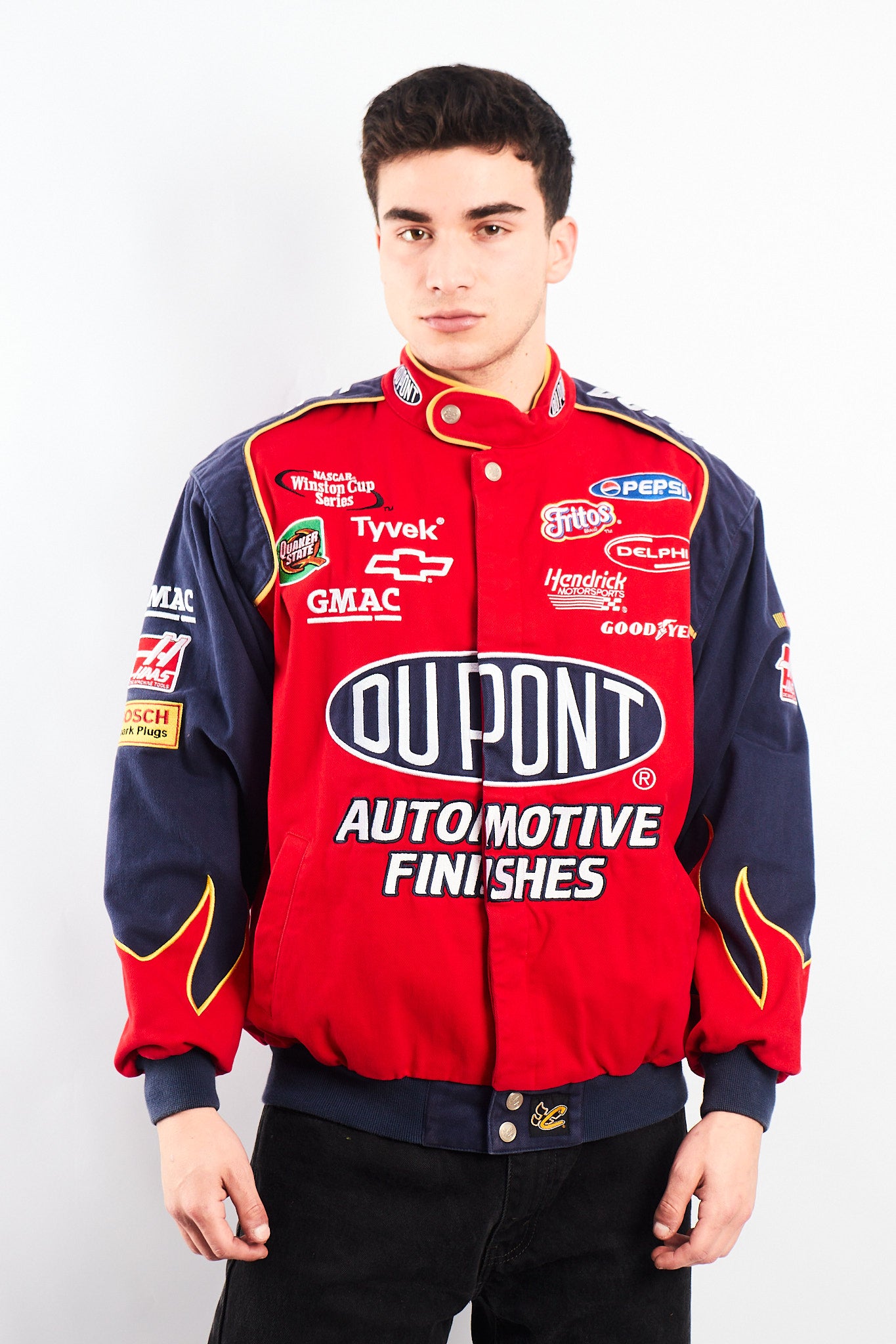 2000 Vintage Jeff Gordon #24 Nascar Dupont Flames Racing Jacket (M/L)
