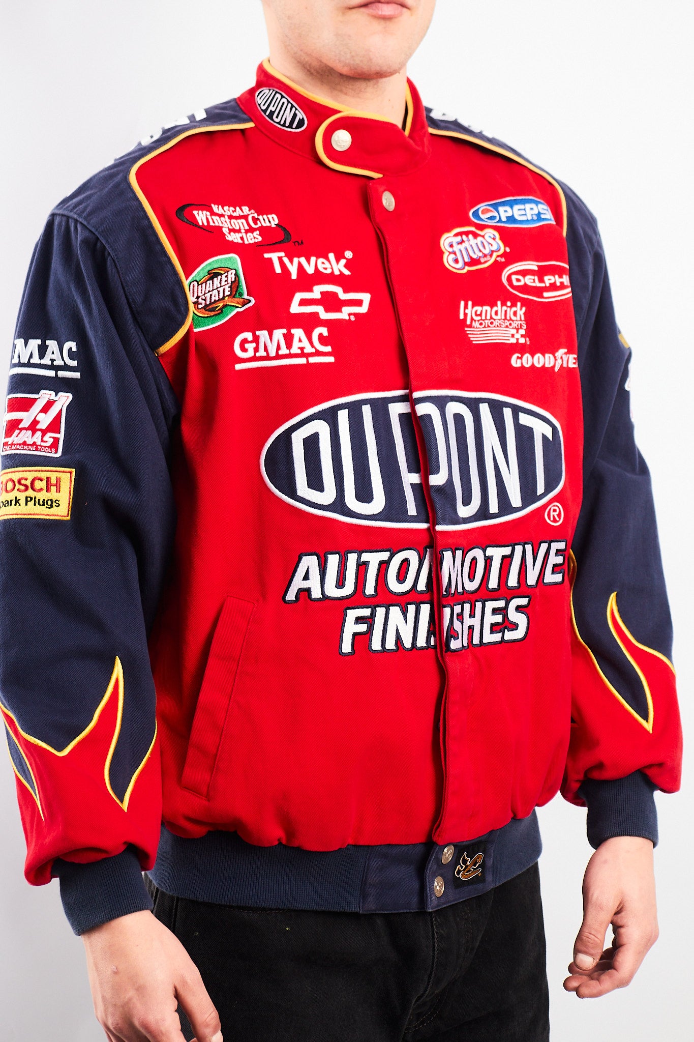 2000 Vintage Jeff Gordon #24 Nascar Dupont Flames Racing Jacket (M/L)