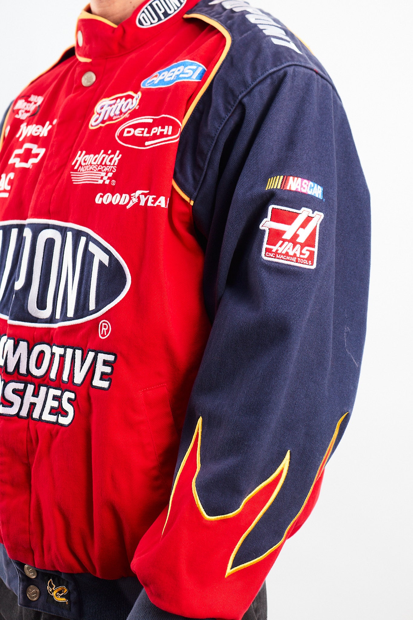 2000 Vintage Jeff Gordon #24 Nascar Dupont Flames Racing Jacket (M/L)